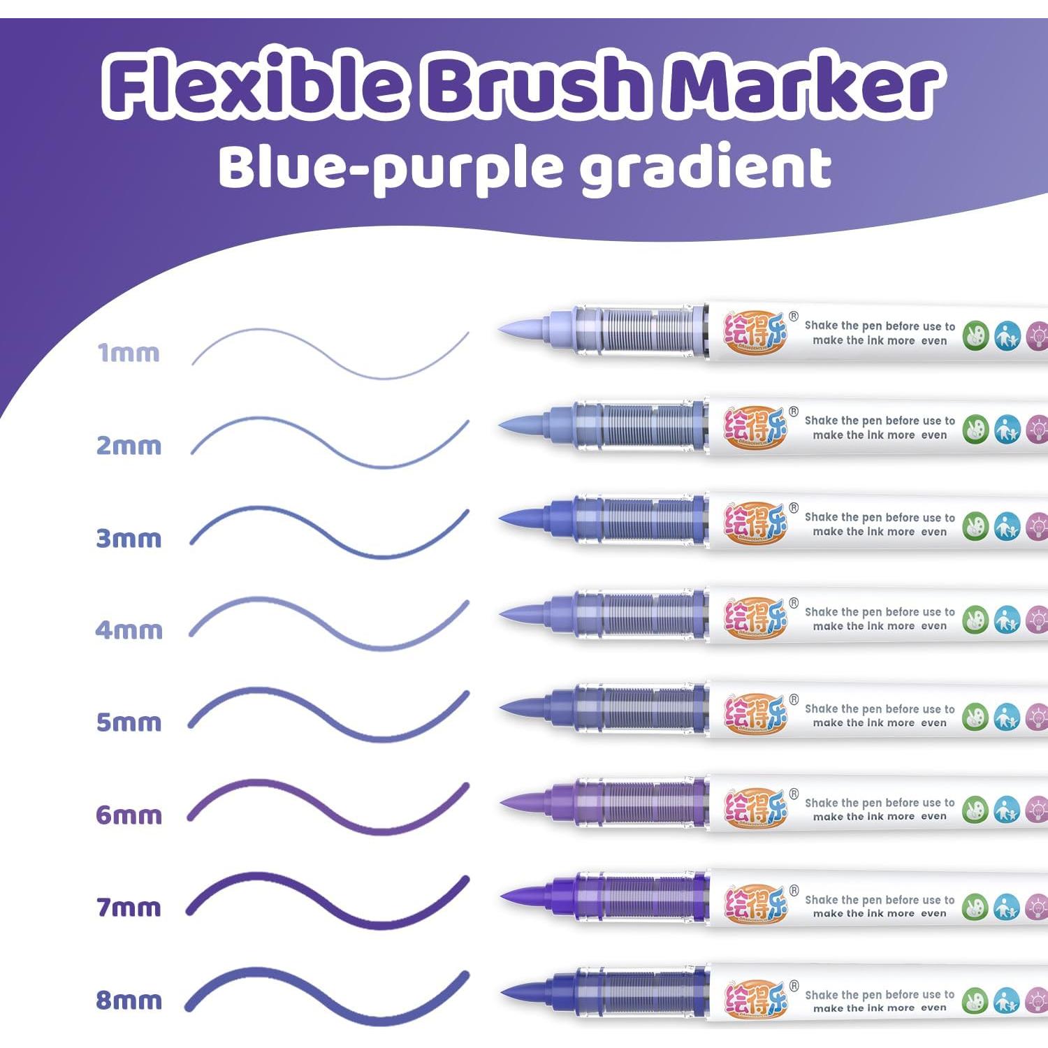 Marcadores de Pintura Acrílica Guangna 8 Unidades Punta de Pincel