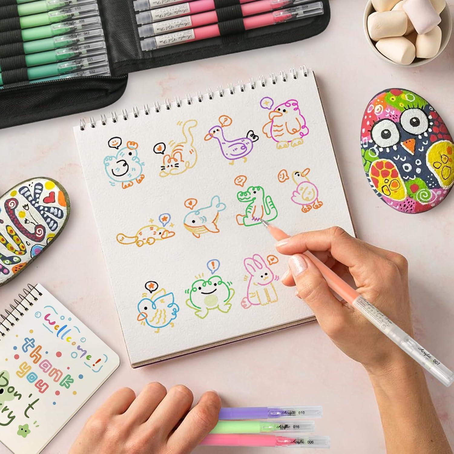 Marcadores de Gel Acrílico LIULIUCAI 24 Colores 1.0mm