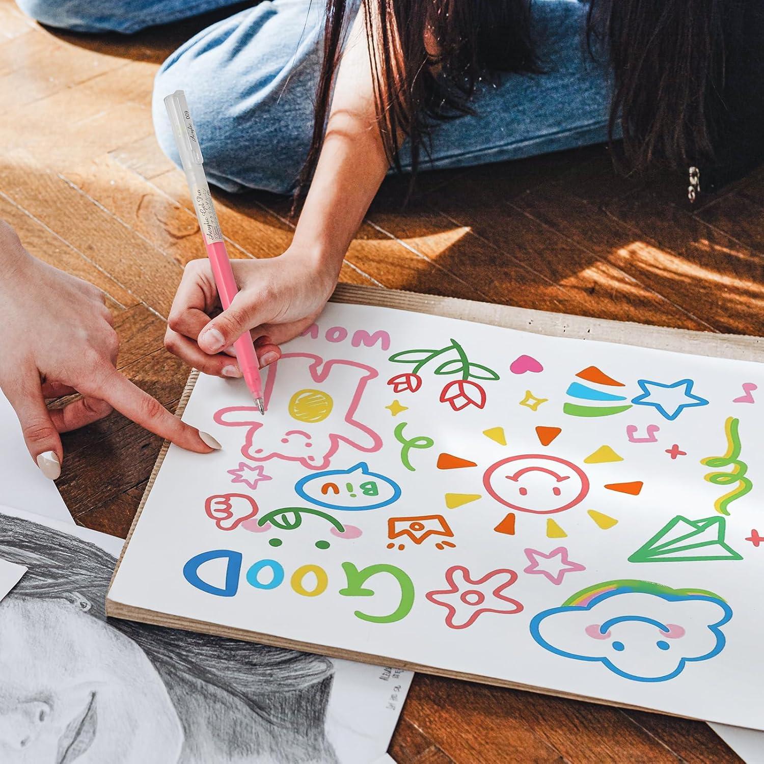 Marcadores de Gel Acrílico LIULIUCAI 24 Colores 1.0mm