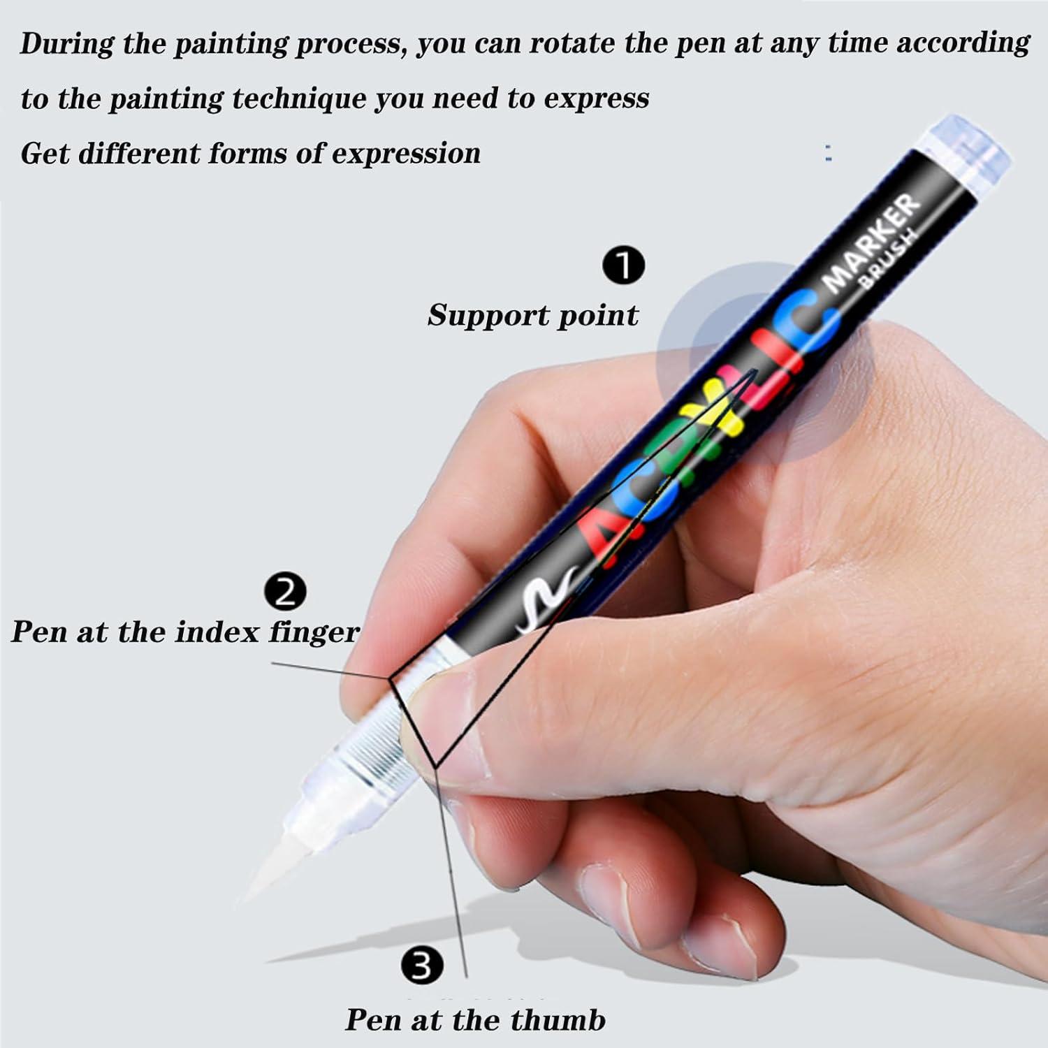 Marcadores permanentes de pintura acrílica blanca Laestyee - 1 unidad