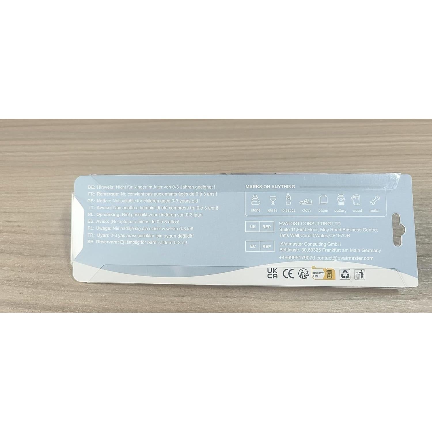 Marcadores permanentes de pintura acrílica blanca Laestyee - 1 unidad