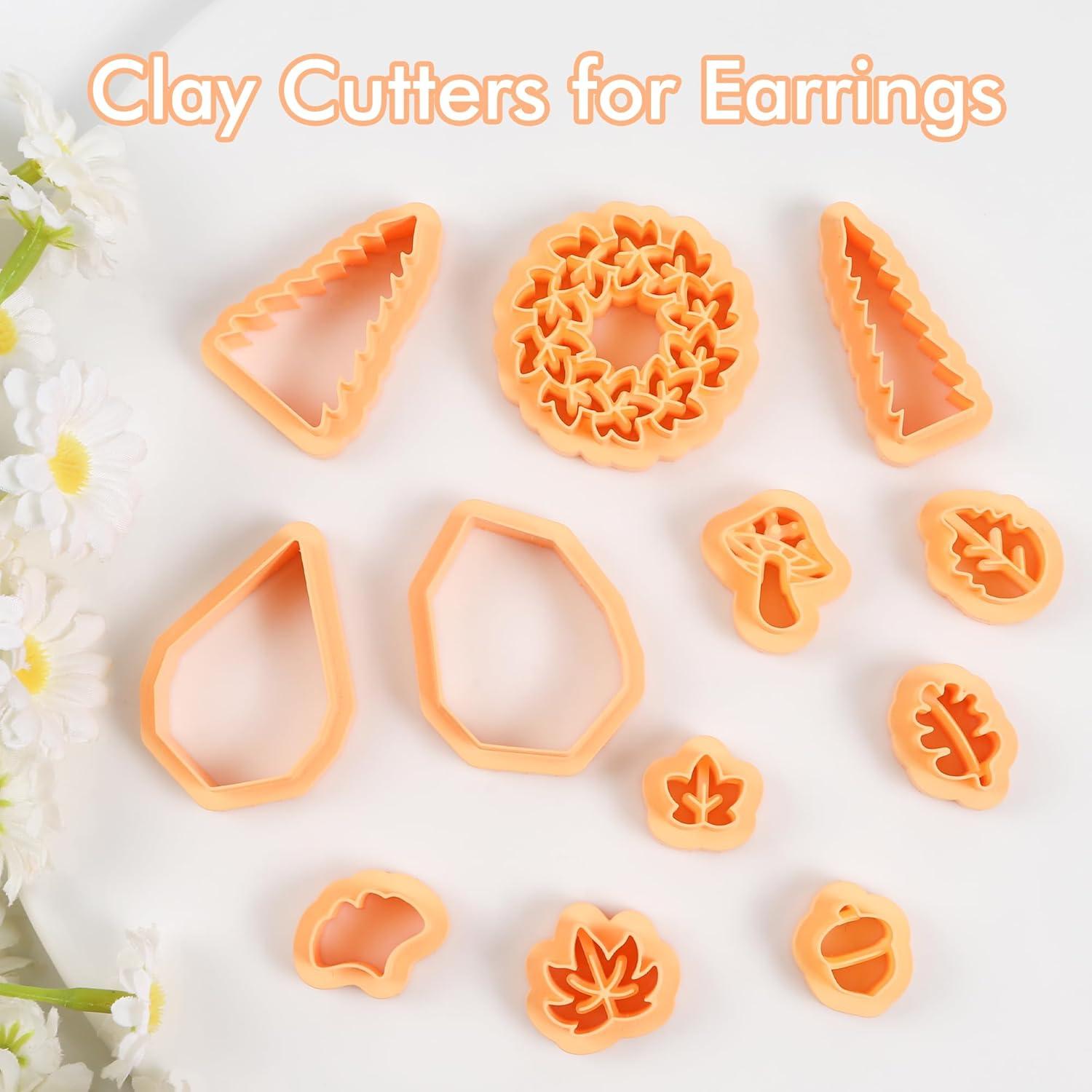 Cortadores de Arcilla Polimérica Puocaon - 12 Piezas Otoño