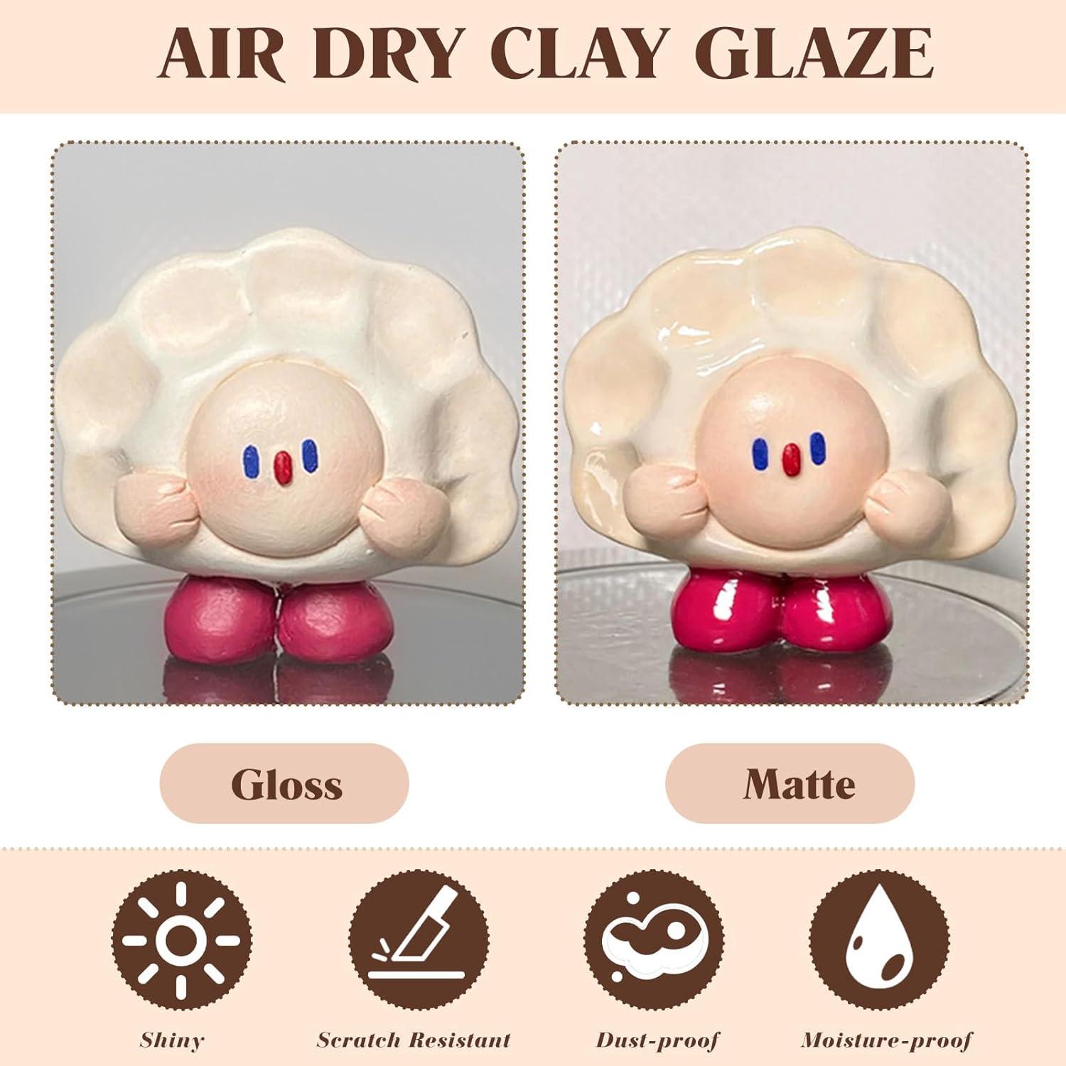 Kit de Arcilla de Polímero Krbnk 120ml Barniz Brillante y 29 Piezas