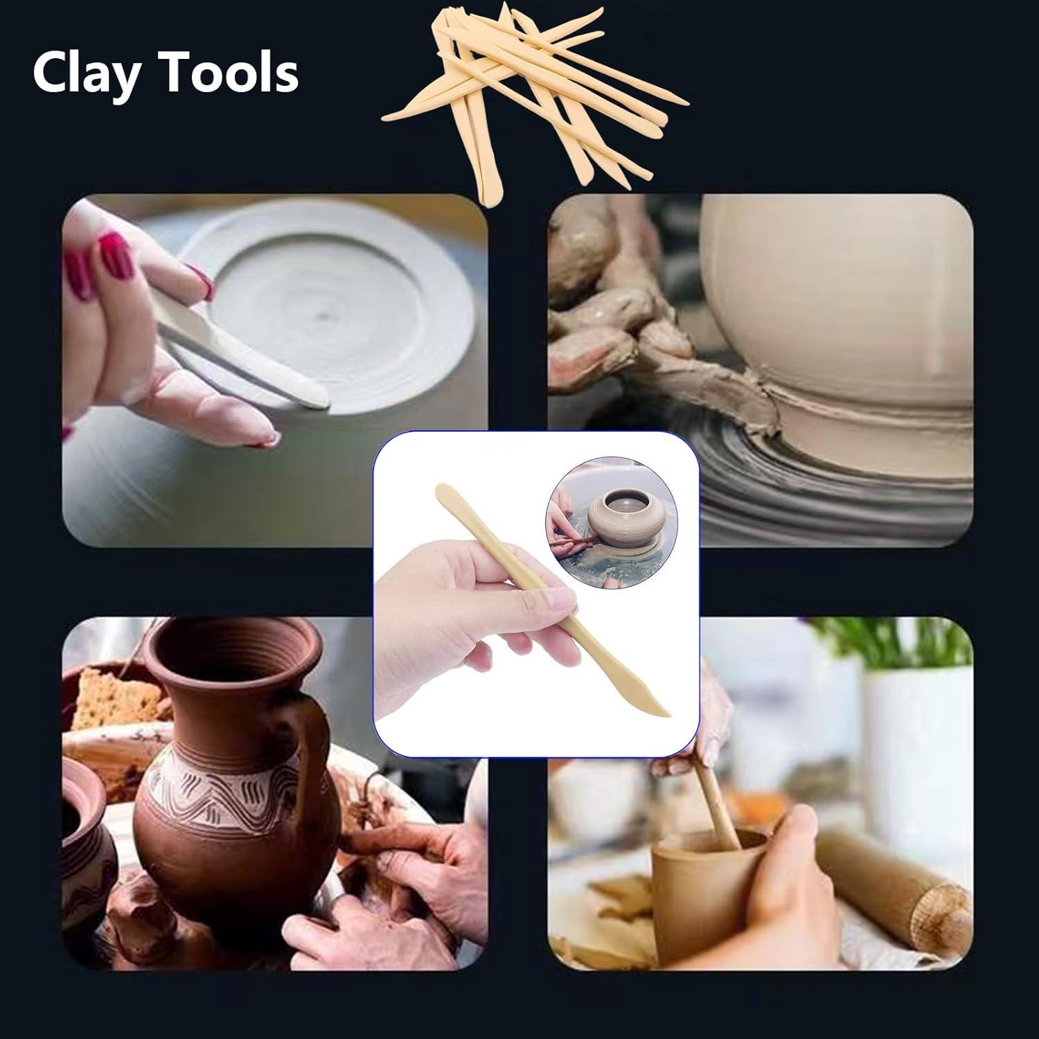 Kit de Herramientas de Arcilla CUNSWEN 43 Pcs - Moldes y Doble Extremo