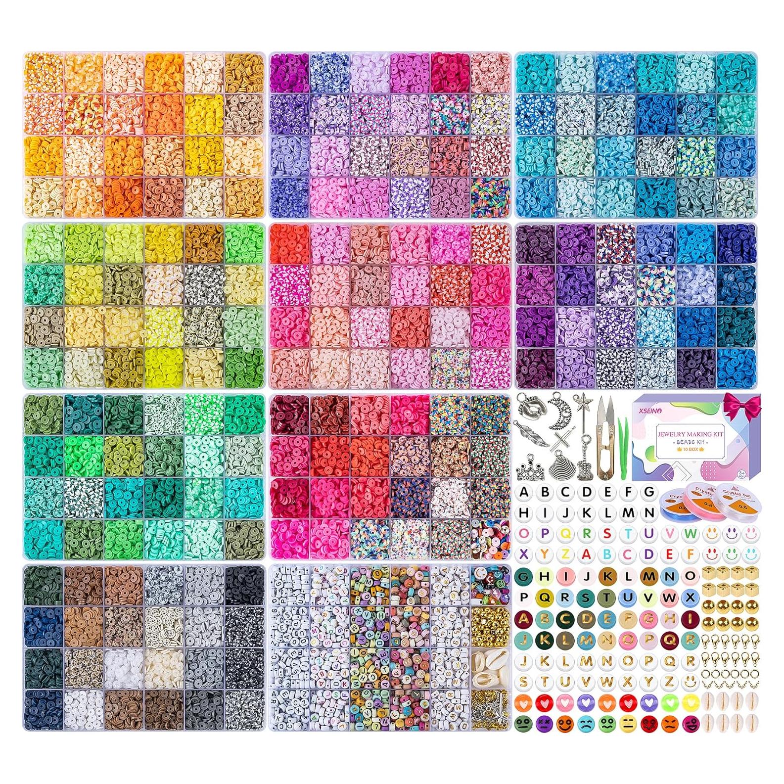 Kit de Perlas de Arcilla XSEINO 46000 Piezas 216 Colores