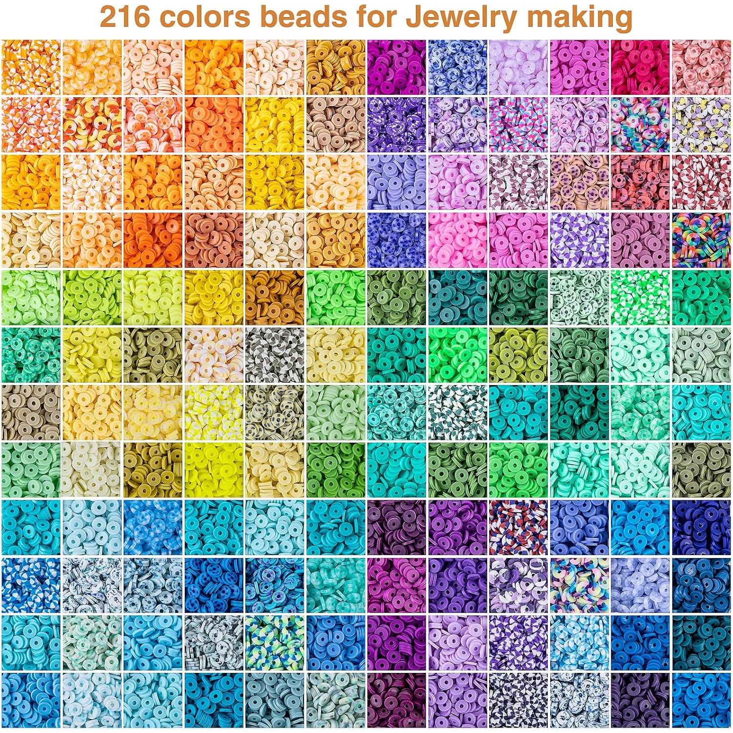 Kit de Perlas de Arcilla XSEINO 46000 Piezas 216 Colores