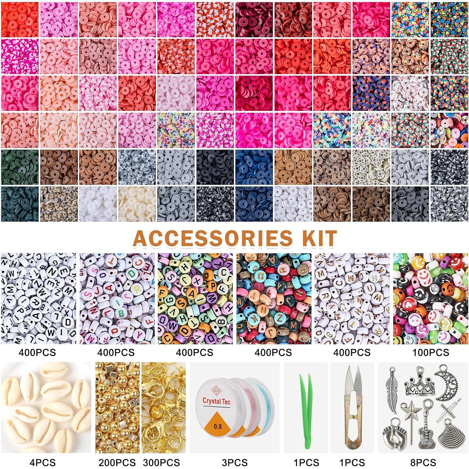 Kit de Perlas de Arcilla XSEINO 46000 Piezas 216 Colores