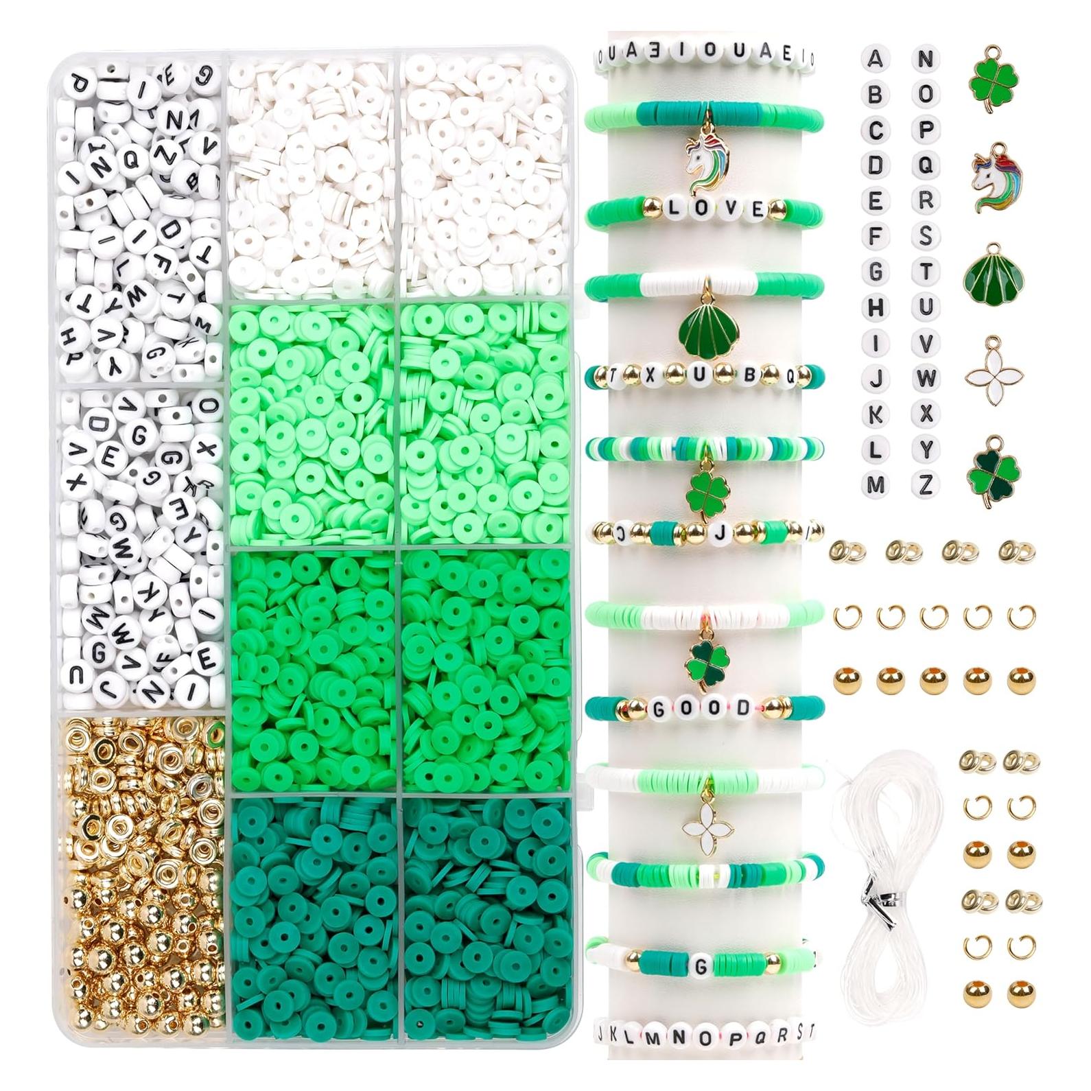 Kit de Cuentas de Arcilla Polimérica GMMA 3500 Piezas Verde