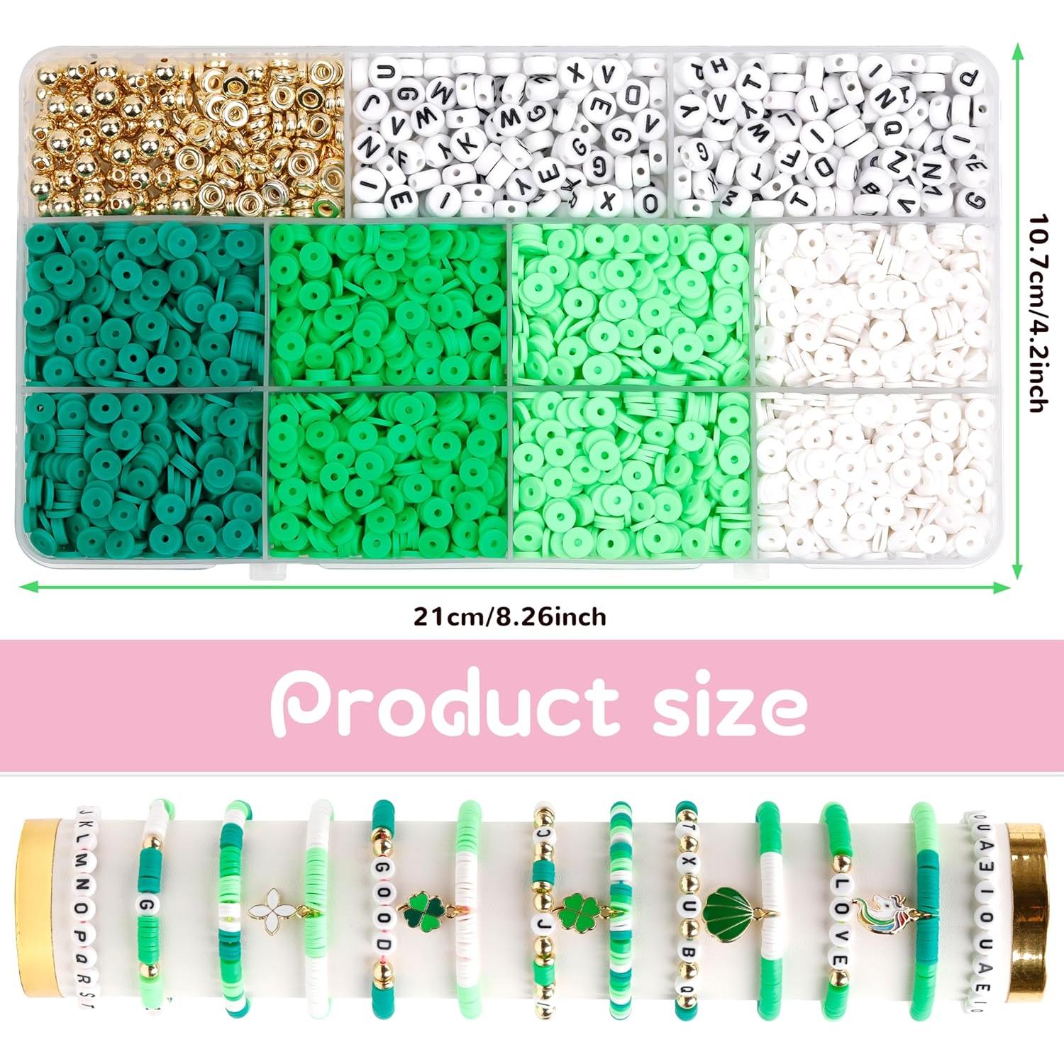 Kit de Cuentas de Arcilla Polimérica GMMA 3500 Piezas Verde