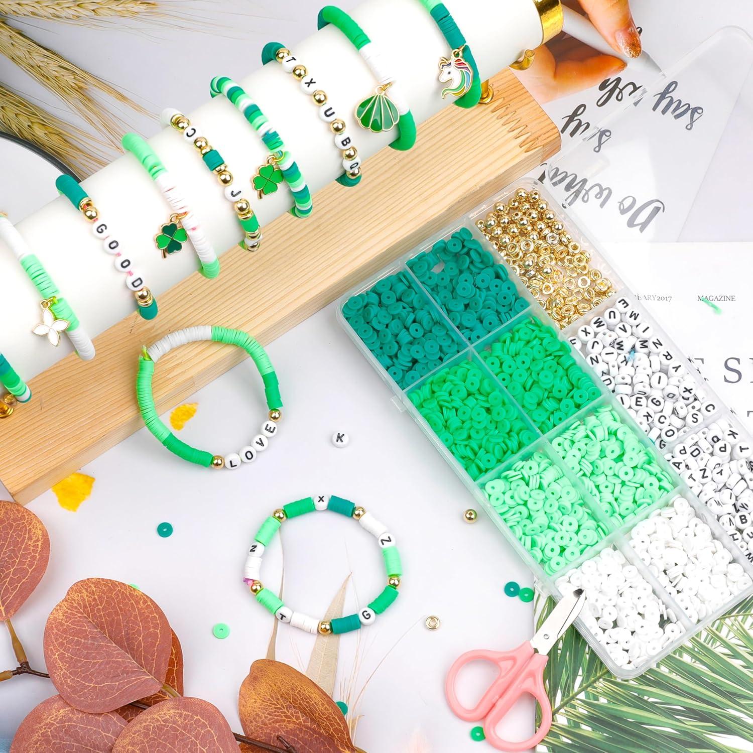 Kit de Cuentas de Arcilla Polimérica GMMA 3500 Piezas Verde