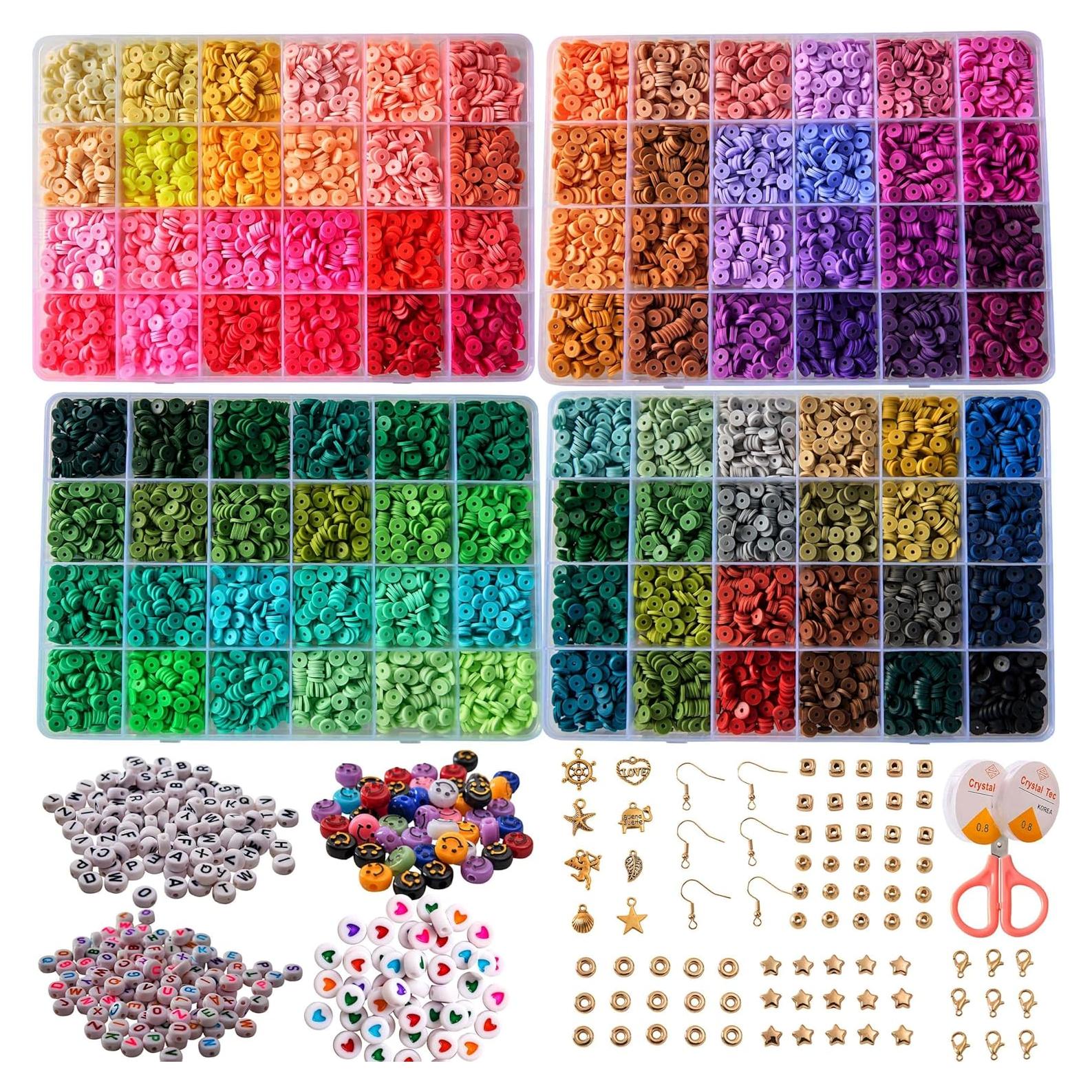 Kit de Pulseras de Cuentas de Arcilla XMZCOLA 12800 Piezas