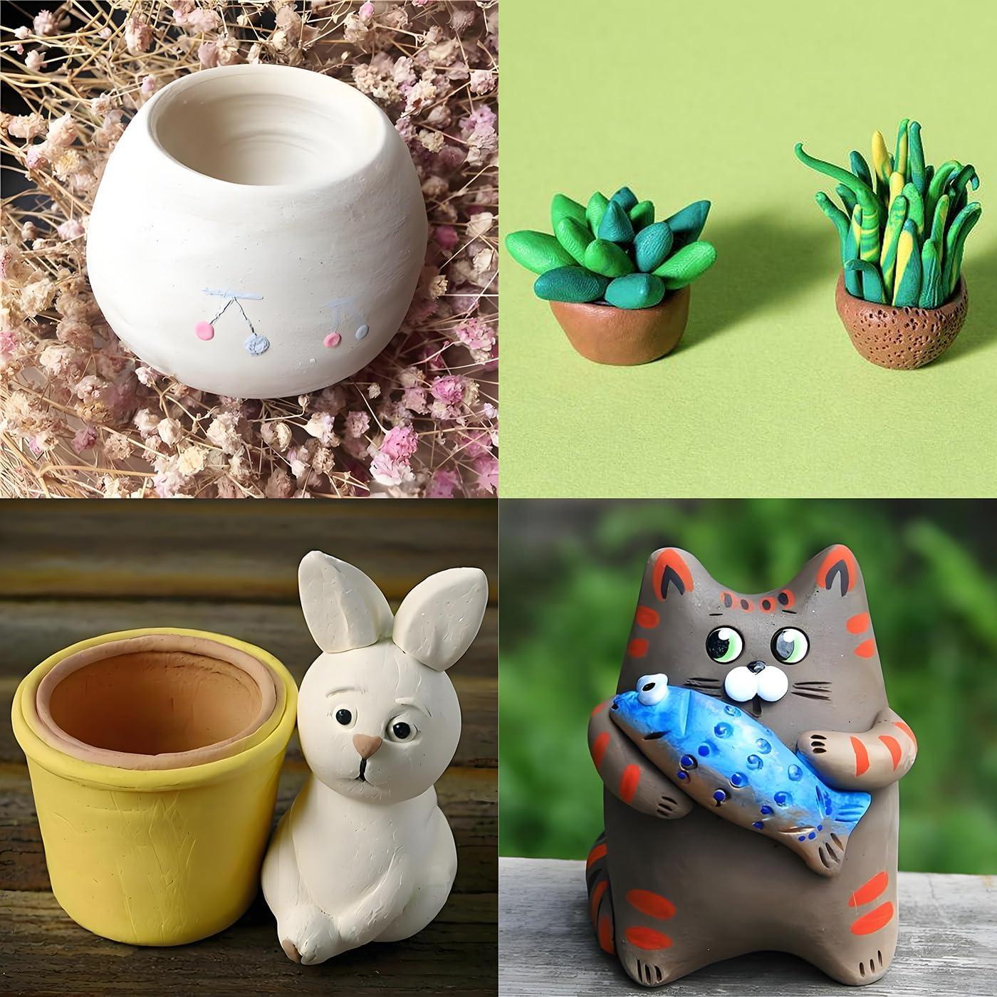 Arcilla de Secado al Aire ReArt 1kg para Modelado - 5 Piezas