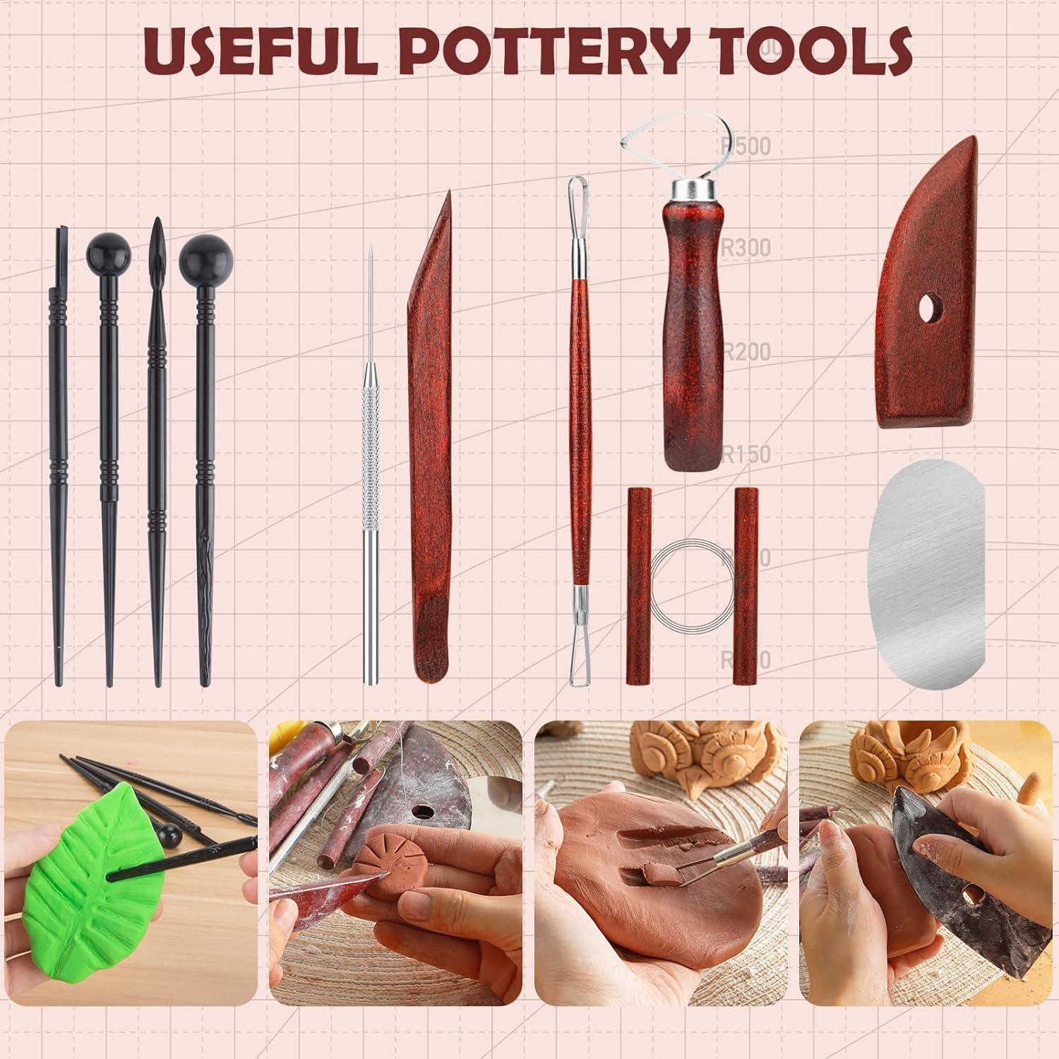 Kit de Herramientas de Cerámica 12PCS Thyrflen para Esculpir