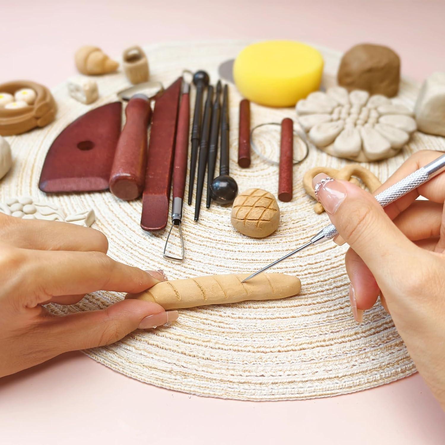 Kit de Herramientas de Cerámica 12PCS Thyrflen para Esculpir