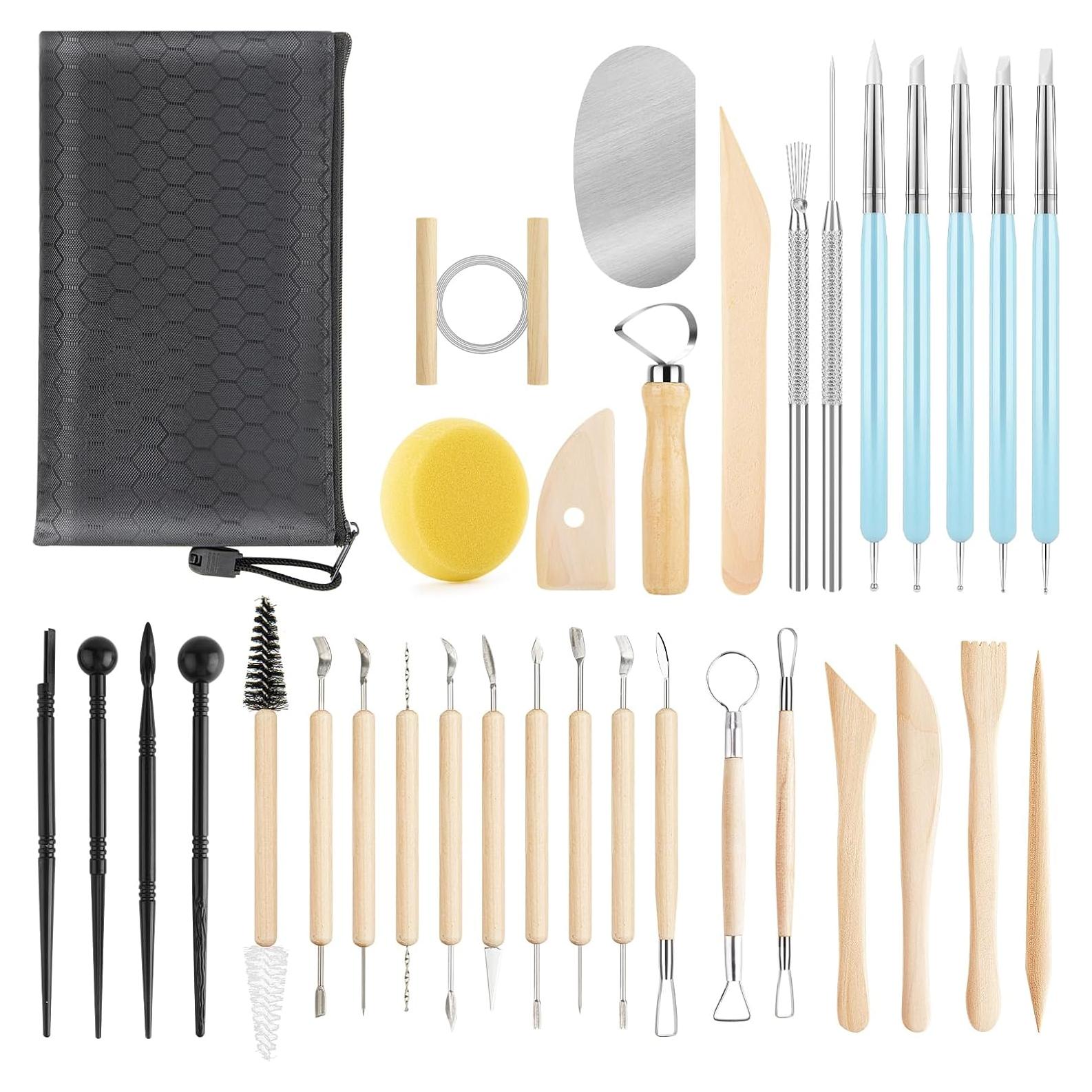 Set de Herramientas de Escultura en Arcilla UUSYCUN 34 Piezas