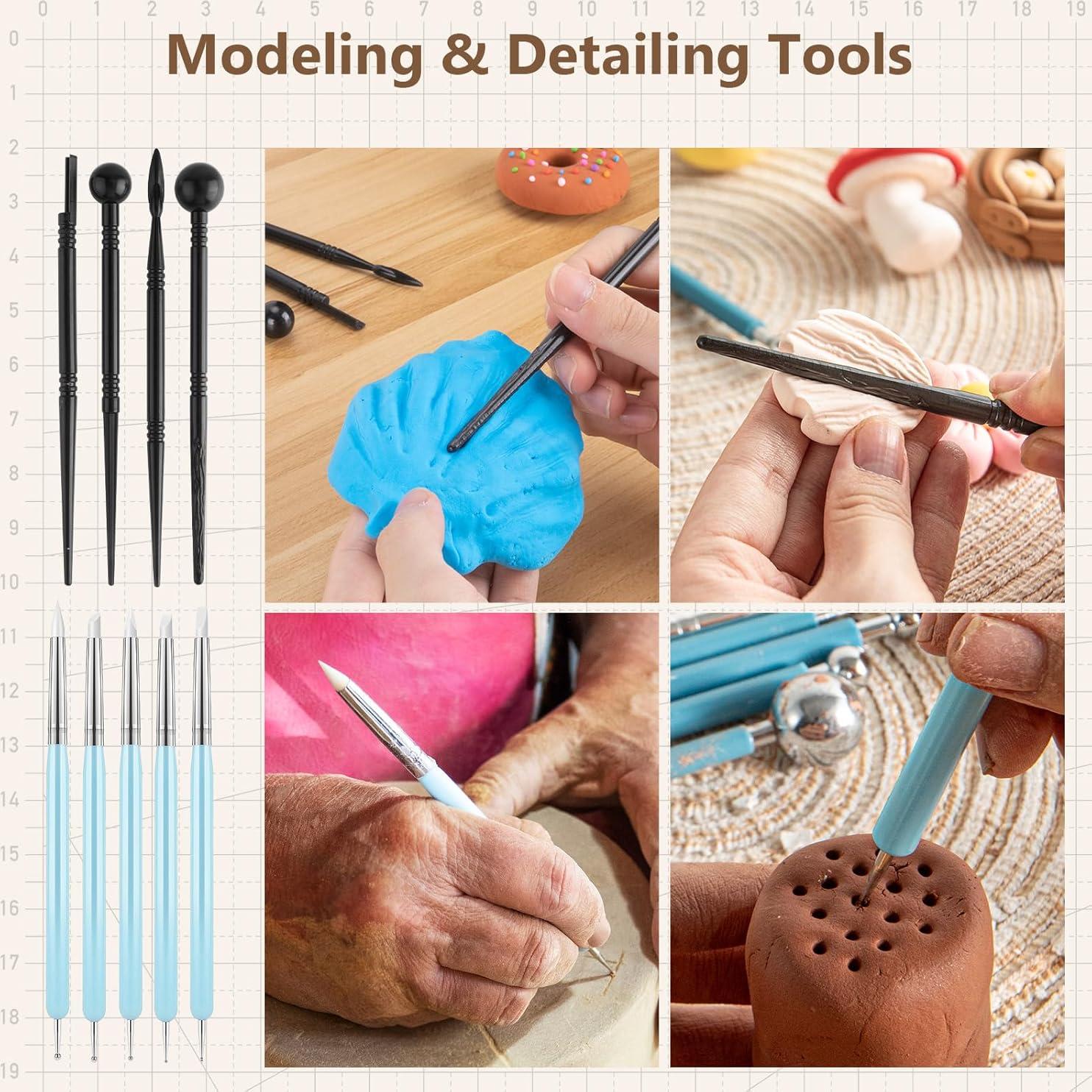 Set de Herramientas de Escultura en Arcilla UUSYCUN 34 Piezas