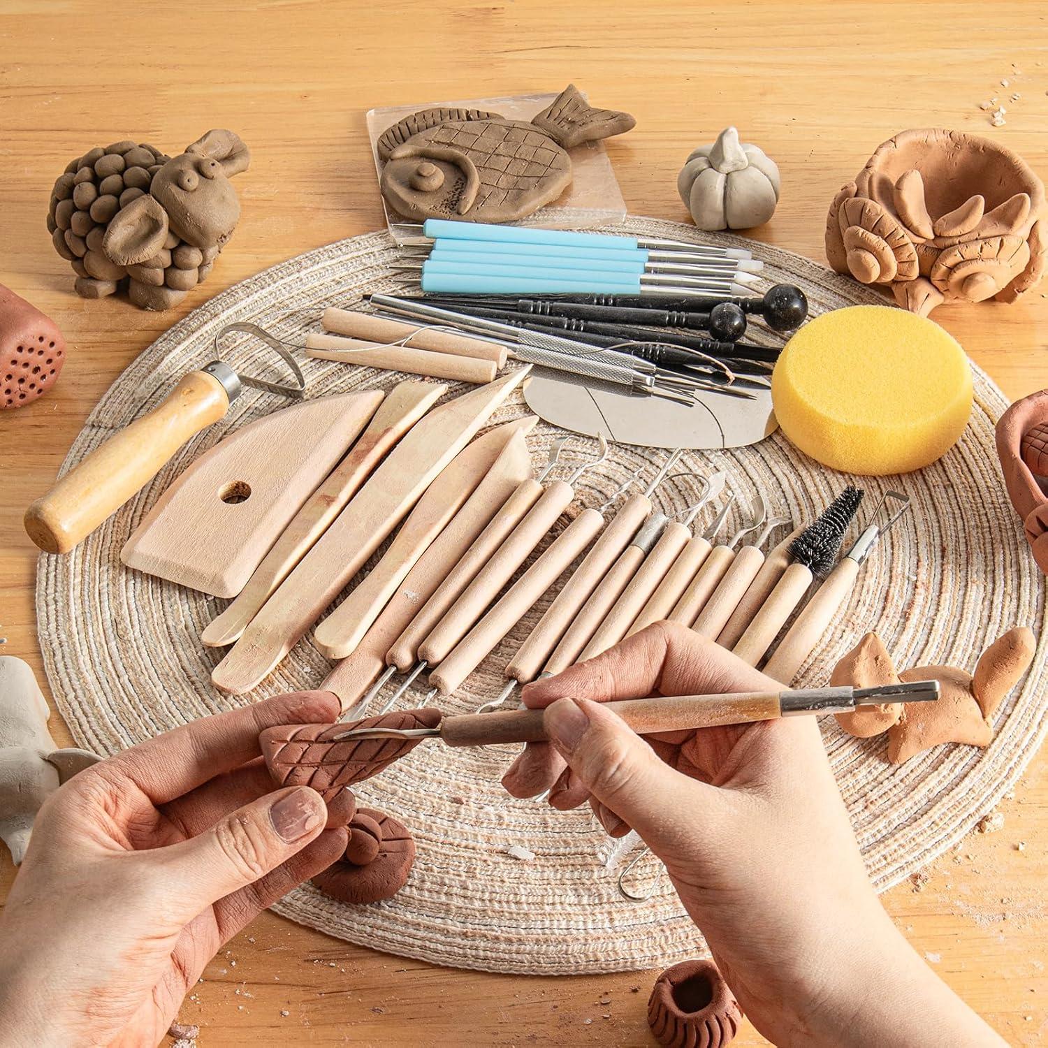 Set de Herramientas de Escultura en Arcilla UUSYCUN 34 Piezas