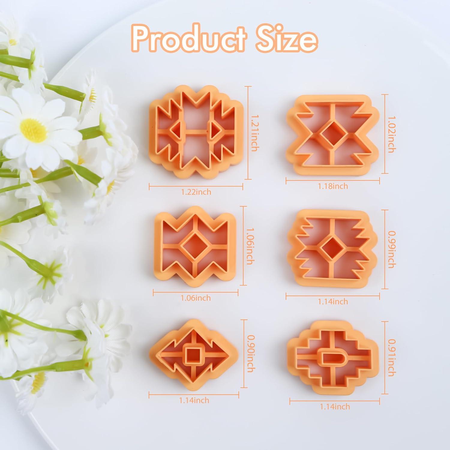 Cortadores de Arcilla Polimérica Puocaon - 6 Piezas Azteca