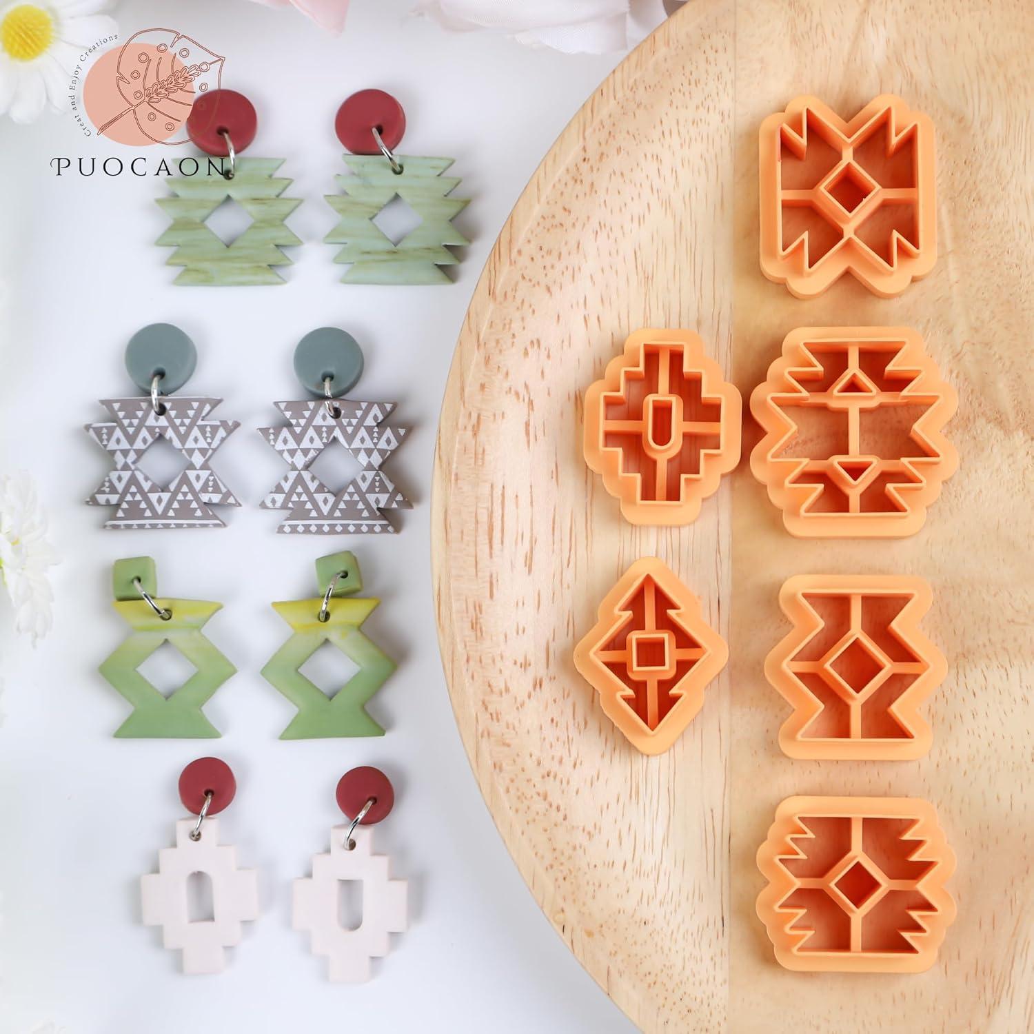 Cortadores de Arcilla Polimérica Puocaon - 6 Piezas Azteca