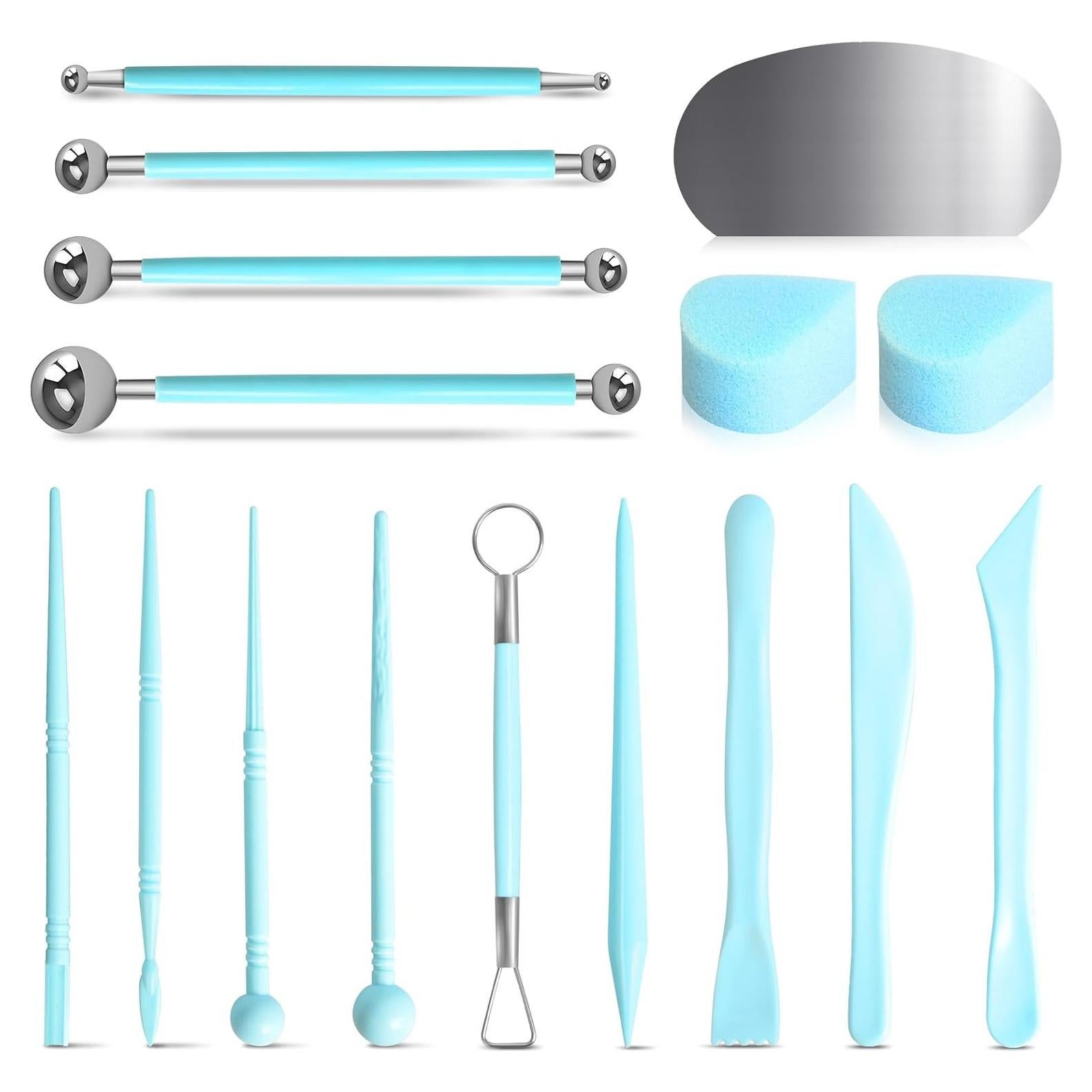 Kit de Herramientas de Arcilla 16 Piezas LYASILYHS - Esculpido