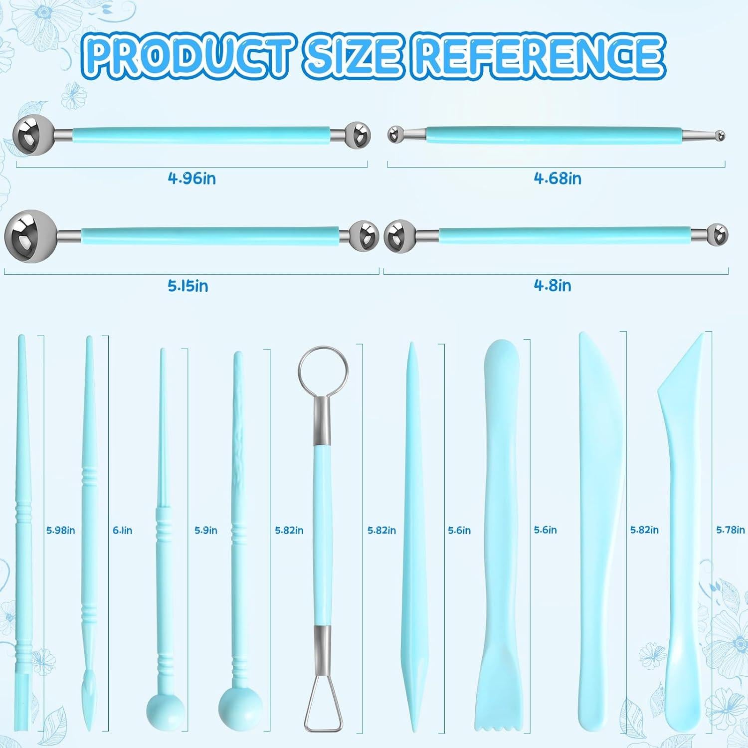 Kit de Herramientas de Arcilla 16 Piezas LYASILYHS - Esculpido