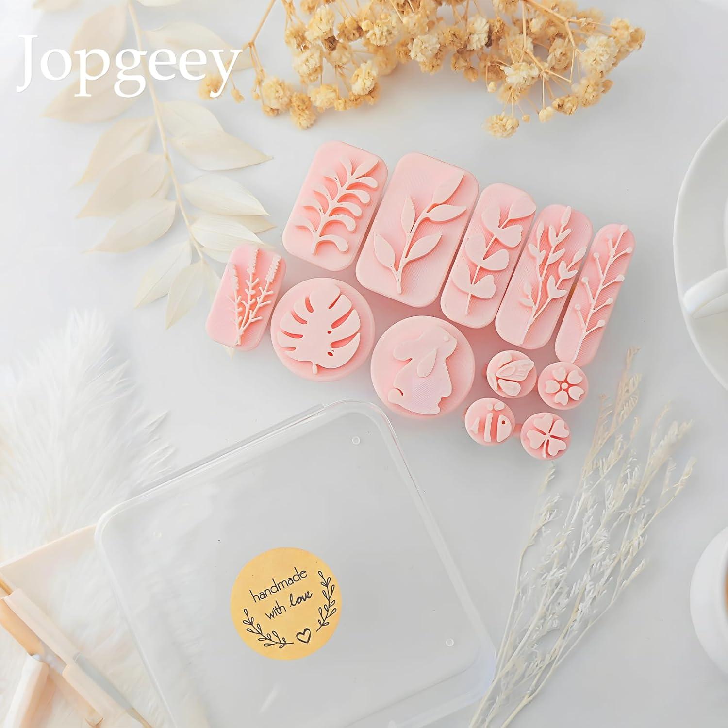 Juego de Sellos de Arcilla Polimérica Jopgeey - 12 Formas