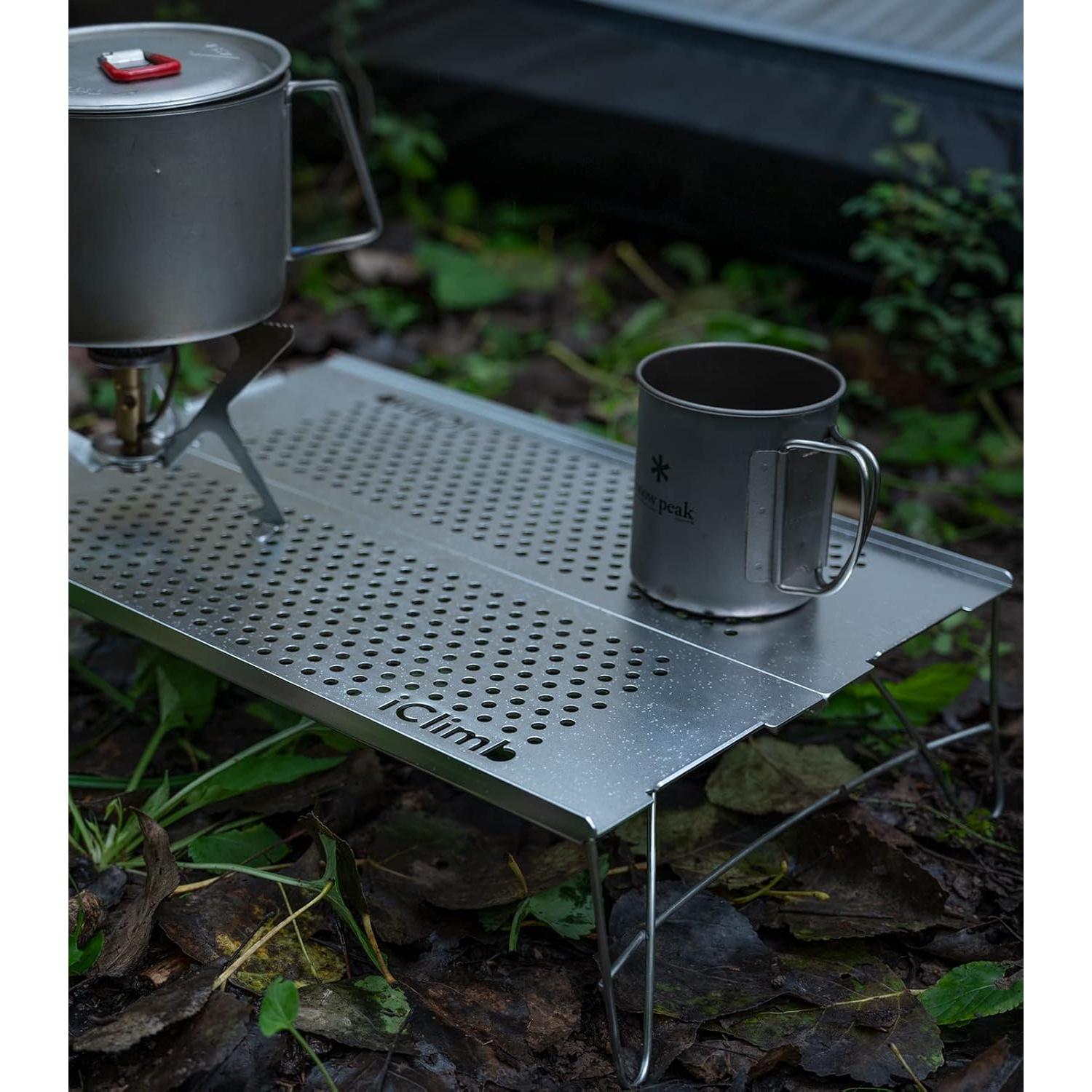 Mesa Plegable Mini iClimb Ultraligera para Camping 0,45 kg