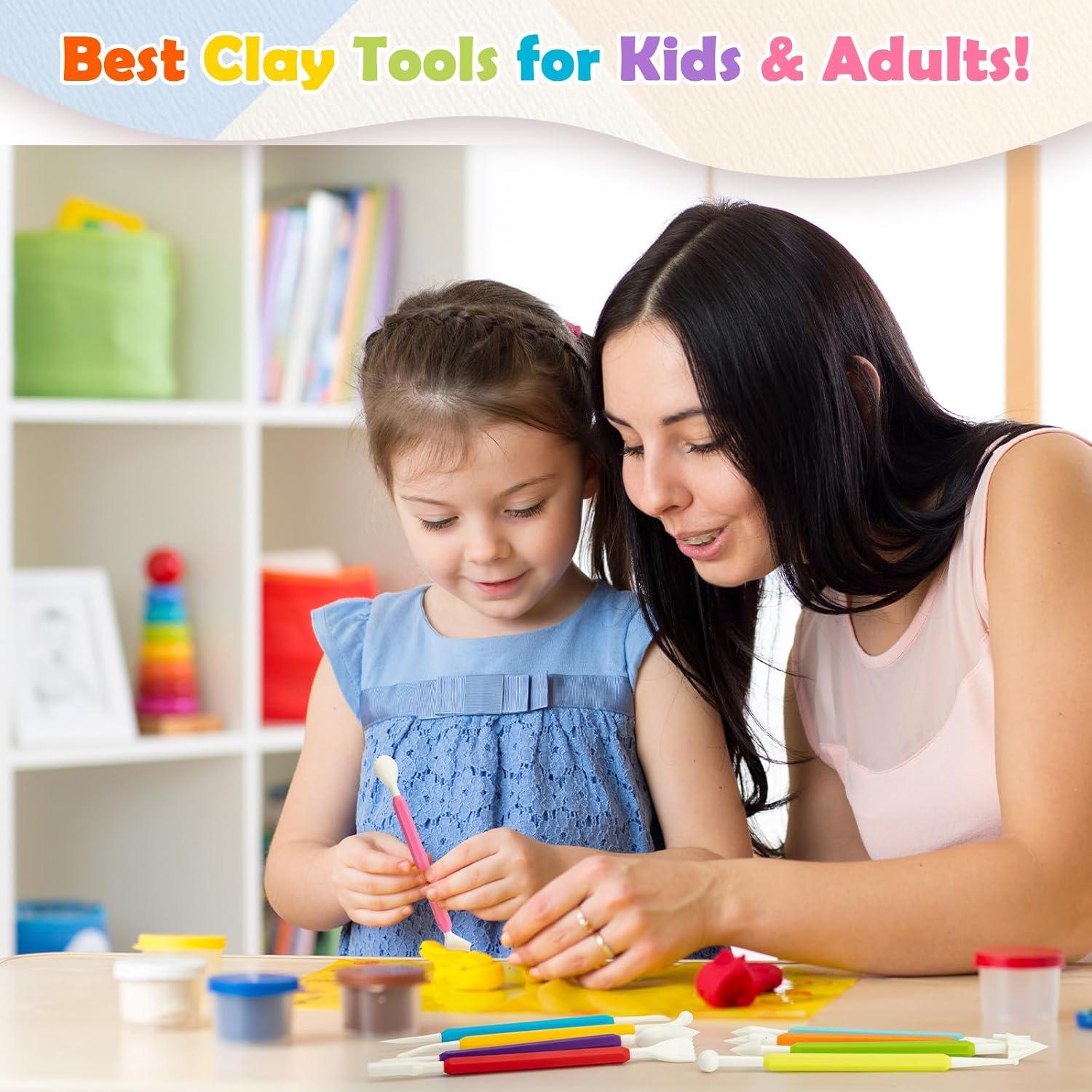 Kit de Herramientas de Arcilla Secada al Aire Thyrflen - 18 Piezas