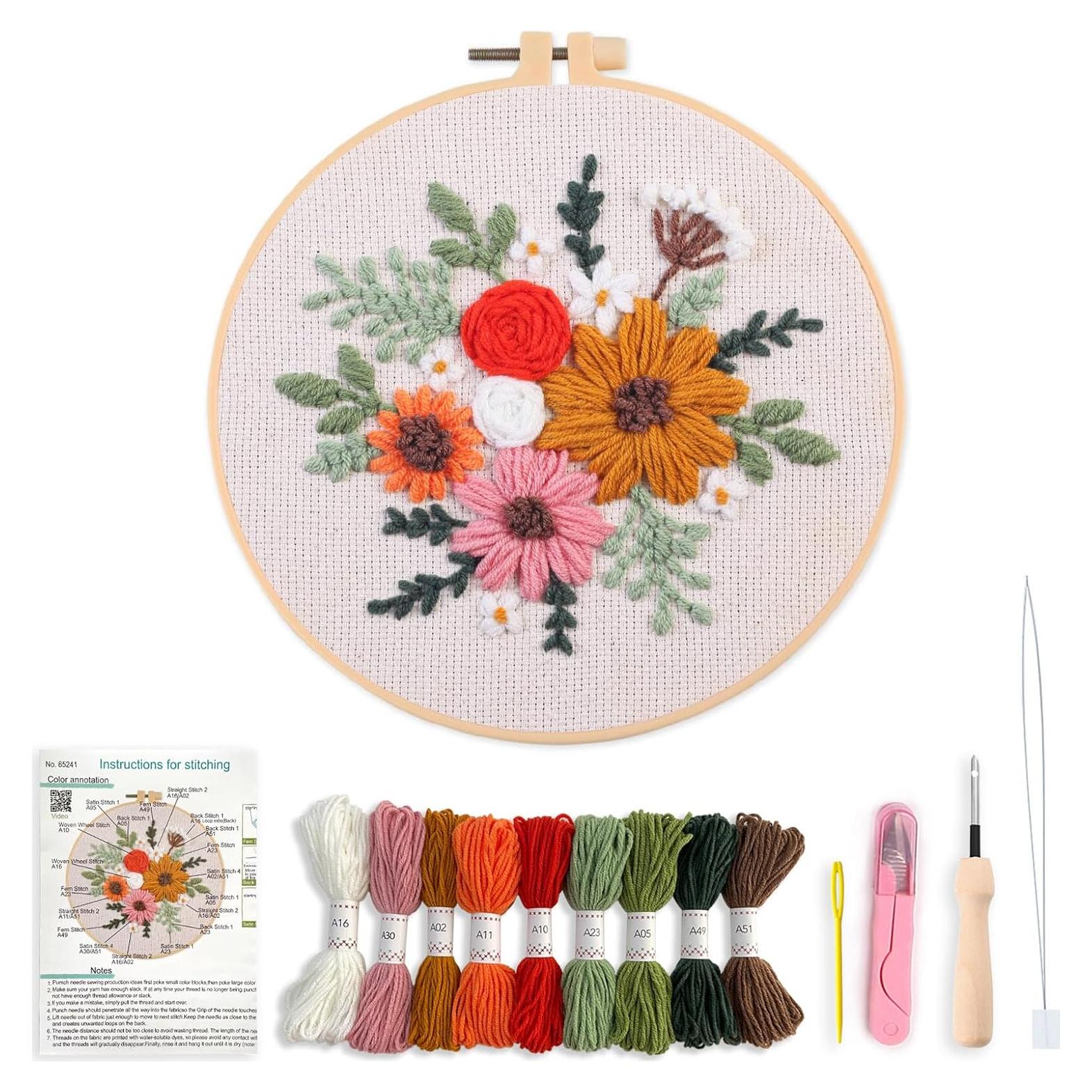 Kit de Aguja de Punch Myfelicity - Flores - 19.81 cm