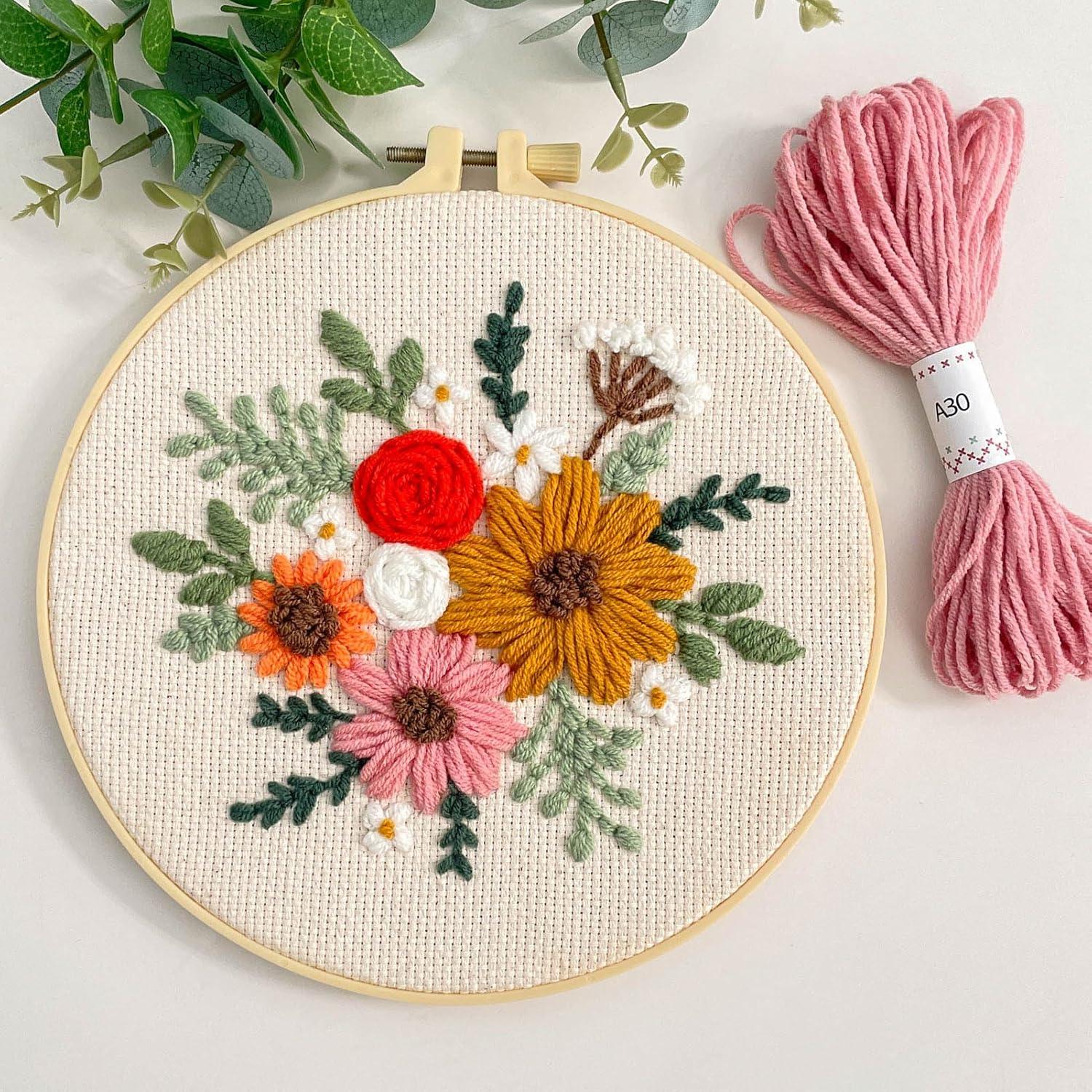 Kit de Aguja de Punch Myfelicity - Flores - 19.81 cm