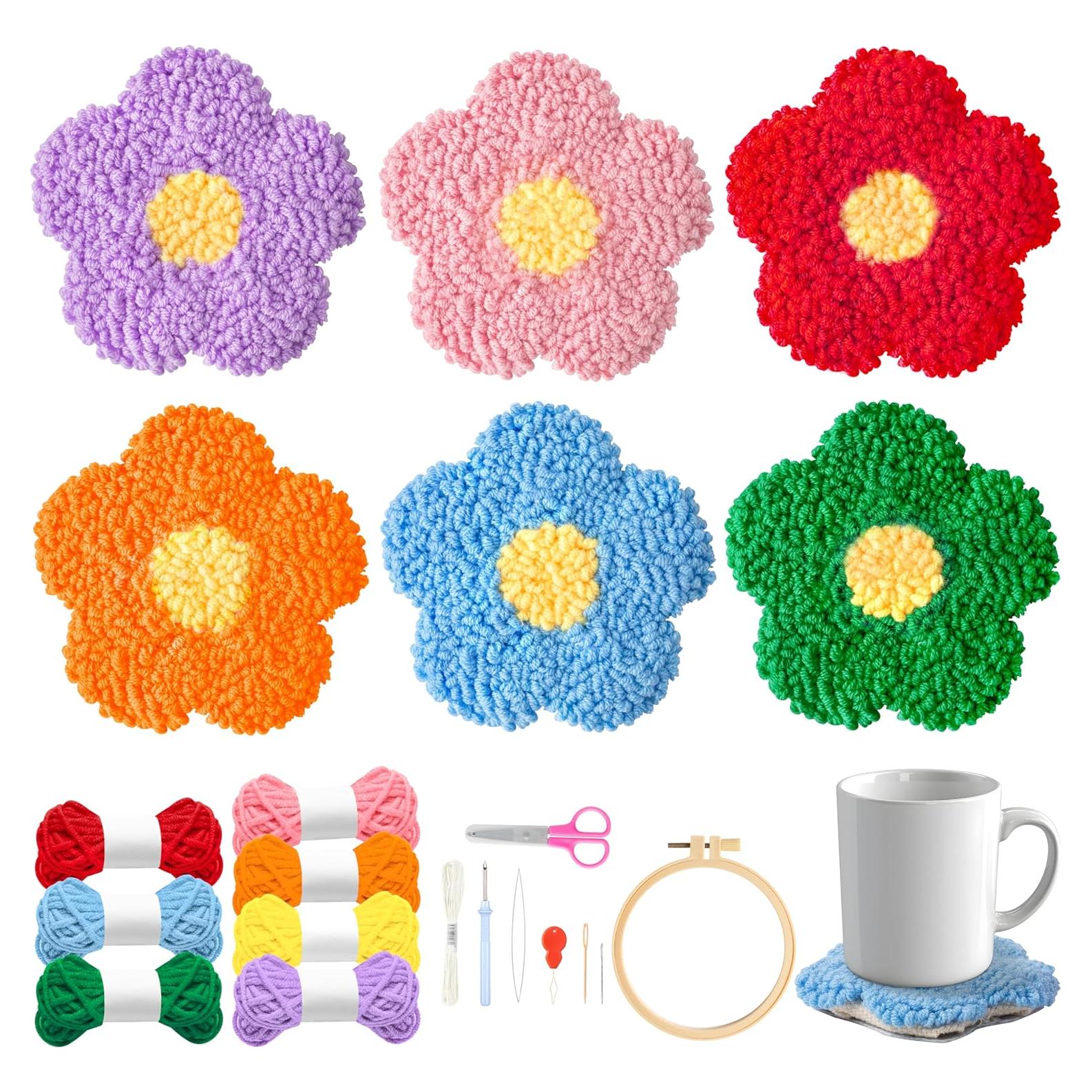 Kit de Posavasos de Aguja de Punch WATINC - 22 Piezas Multicolor