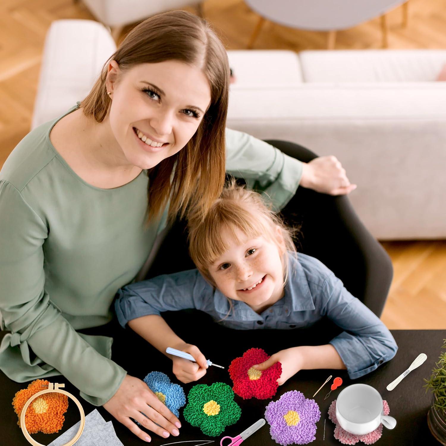 Kit de Posavasos de Aguja de Punch WATINC - 22 Piezas Multicolor