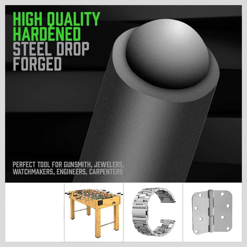 Set de Punzones de Clavo Rollo 9 Piezas Swanlake CR-V