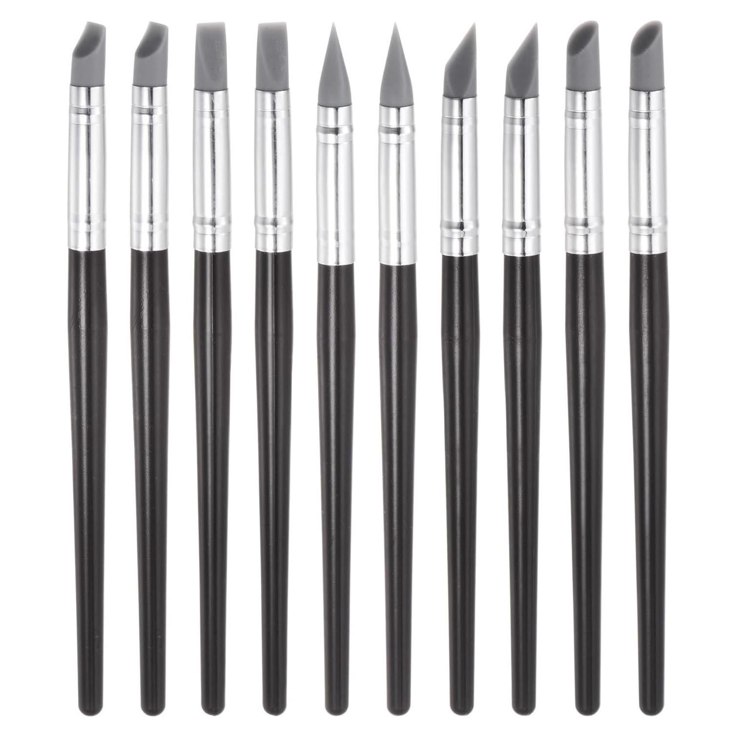 Set de 10 herramientas de modelado de arcilla HARFINGTON - Punta de silicona 8mm