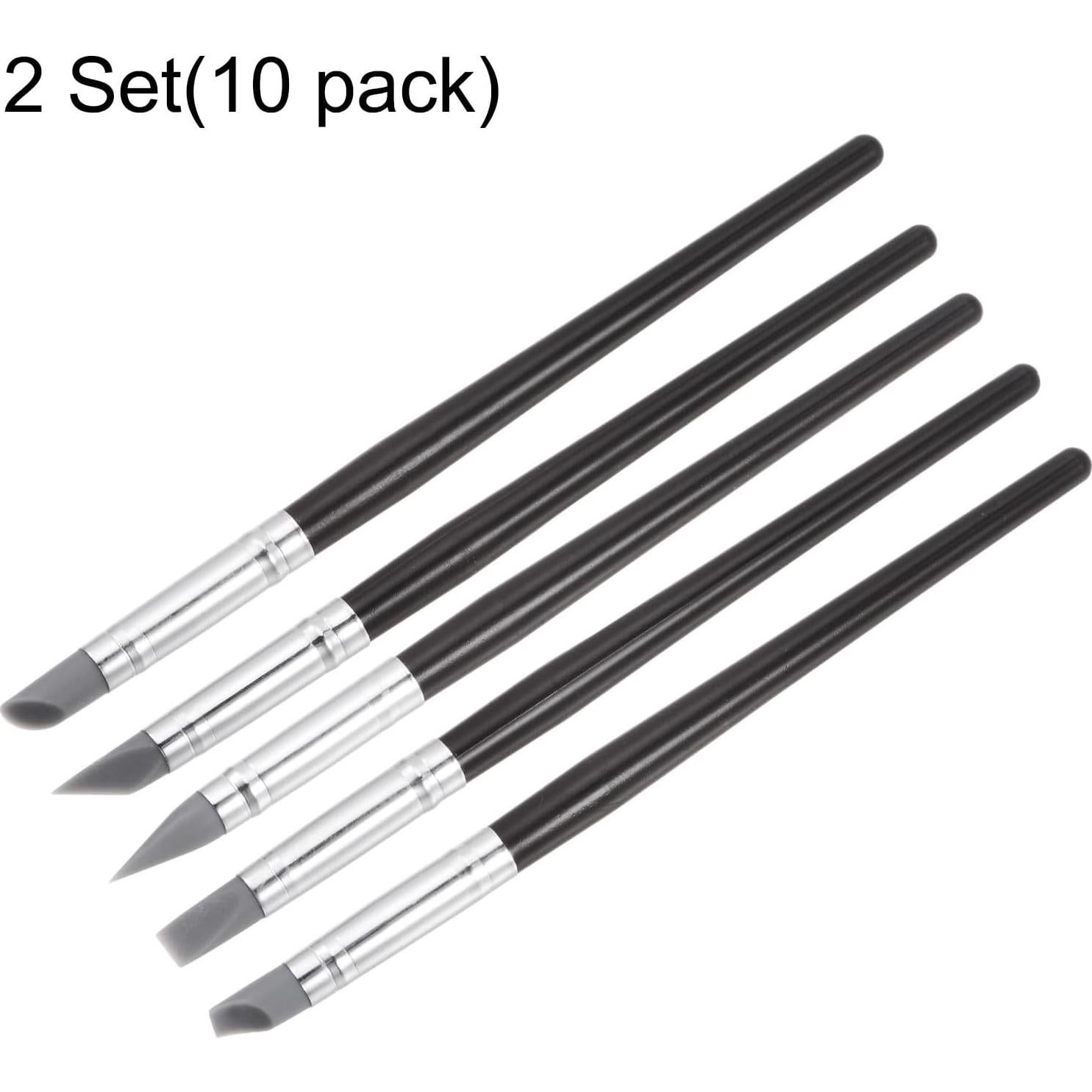 Set de 10 herramientas de modelado de arcilla HARFINGTON - Punta de silicona 8mm