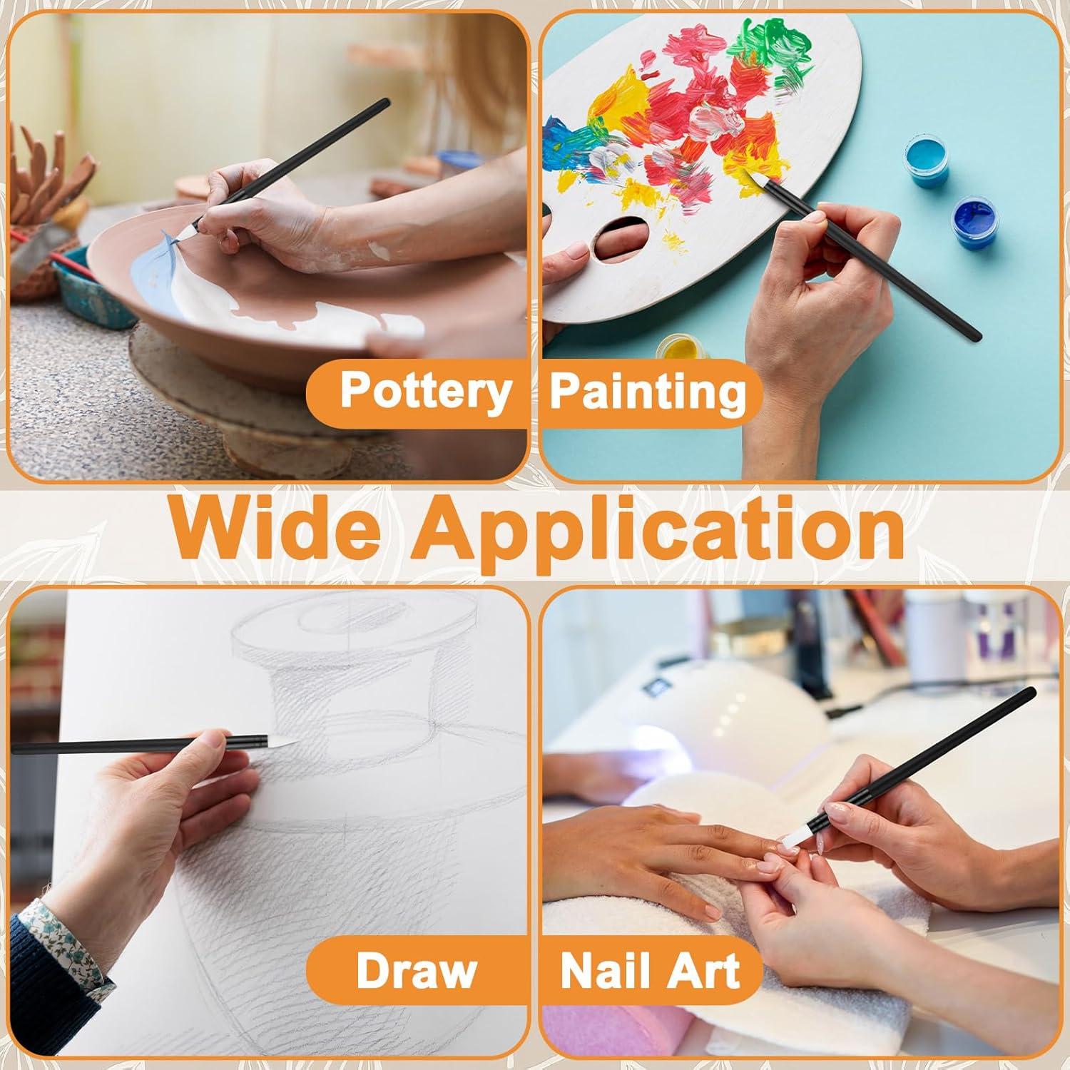 15 Pinceles de Silicona LXUEJIE para Escultura y Manualidades