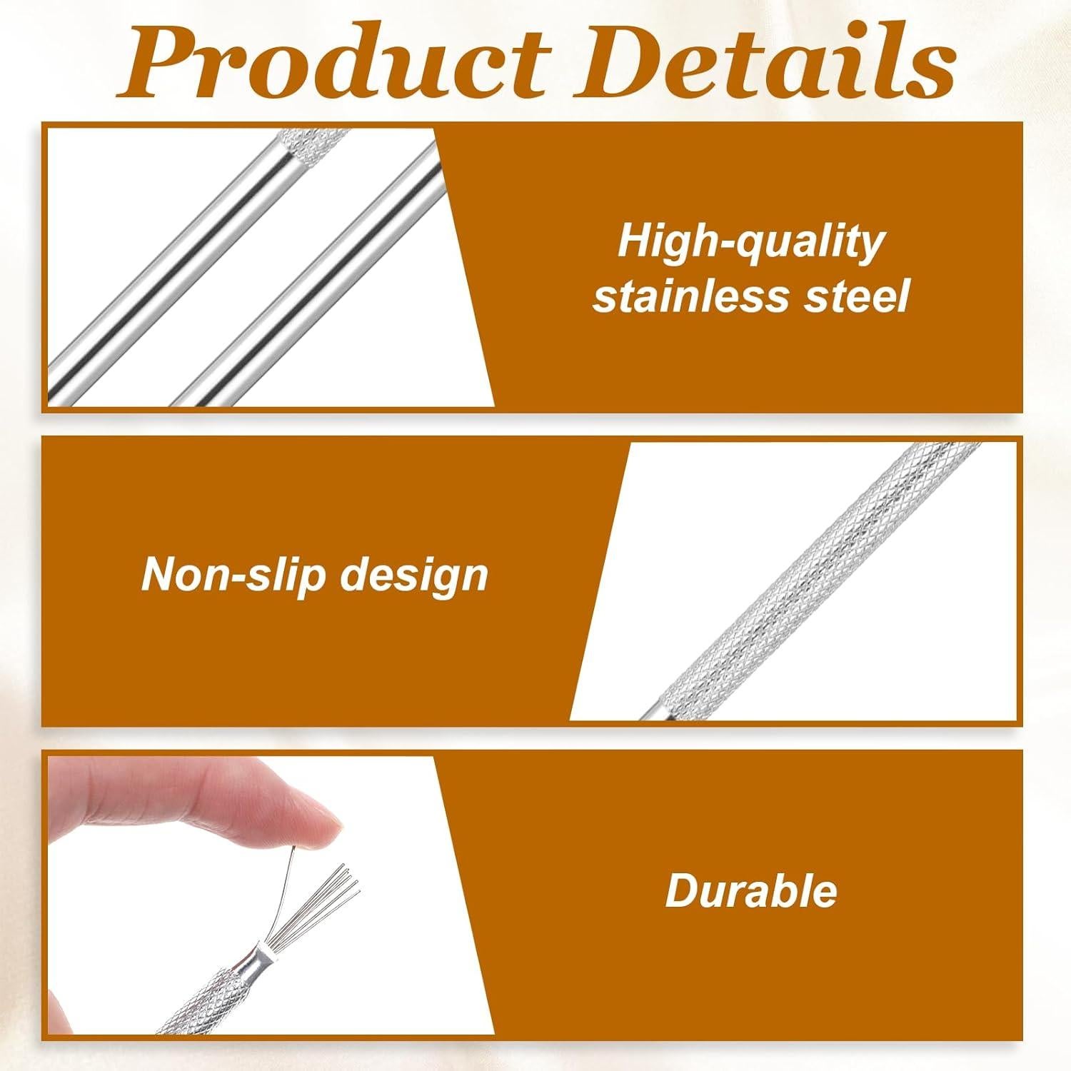 4 Herramientas de Puntuación de Arcilla Tweruna Acero Inoxidable