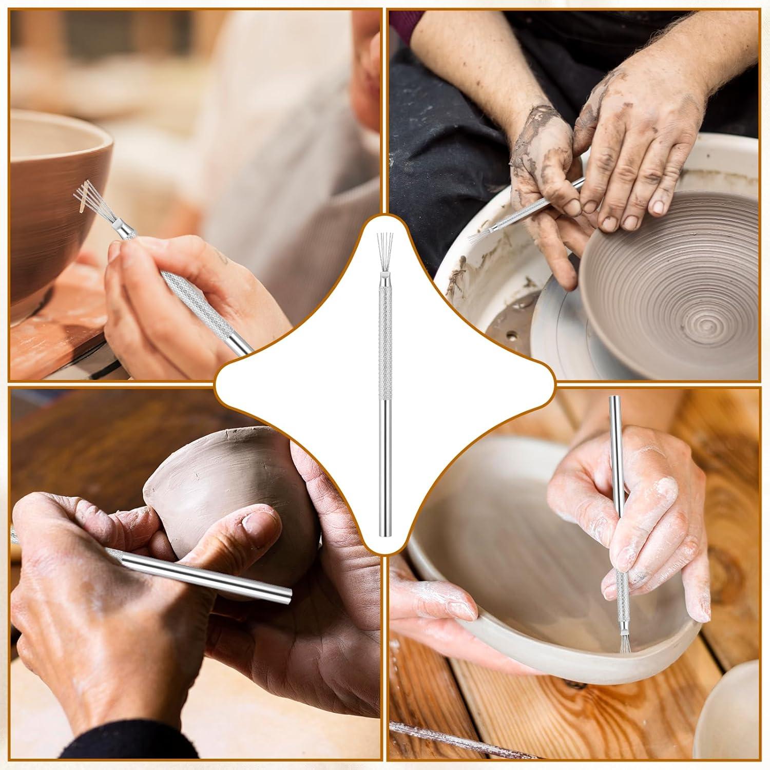 4 Herramientas de Puntuación de Arcilla Tweruna Acero Inoxidable