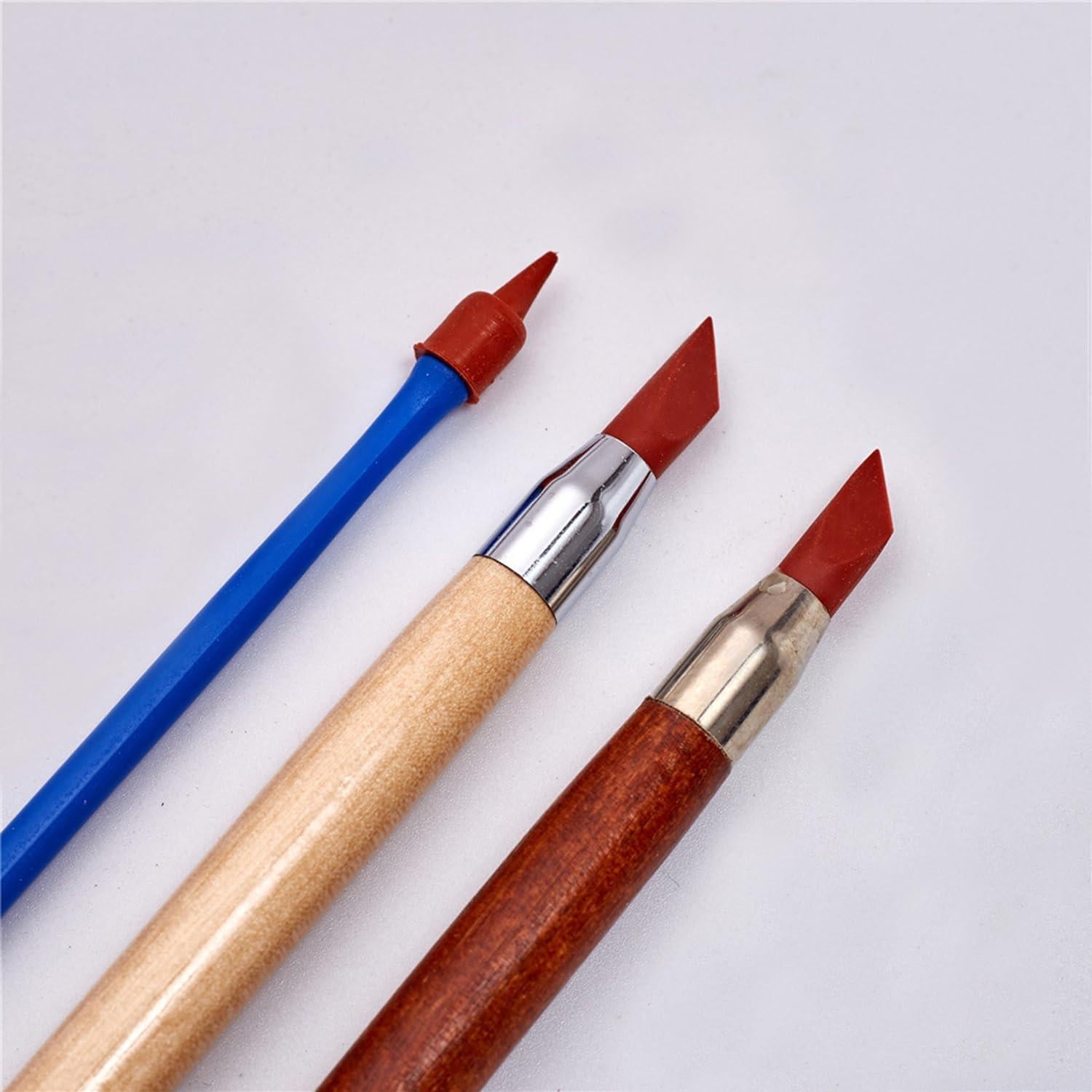 Maxmoral 3 Herramientas de Arte Bolígrafos Borradores Doble Punta