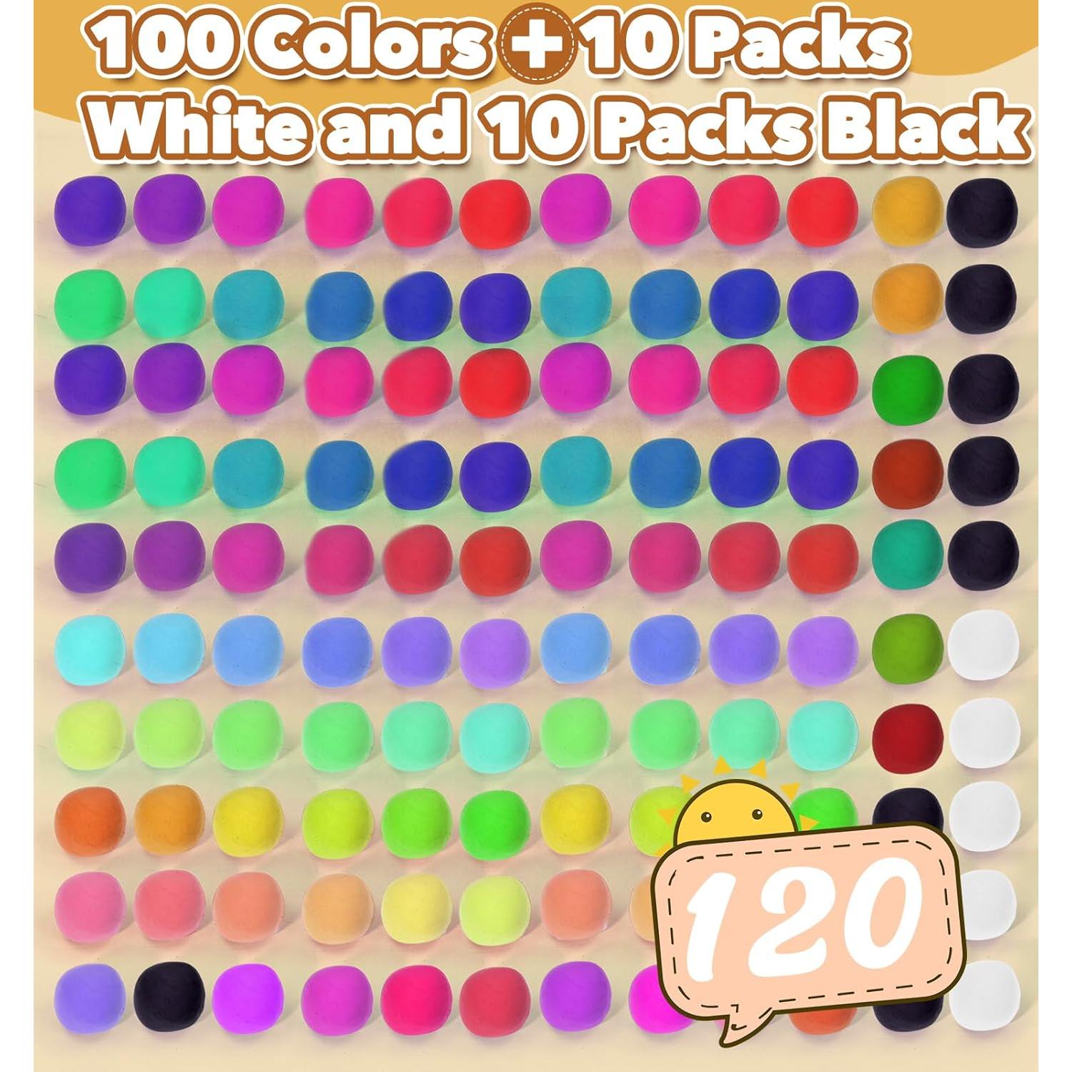 Arcilla Secada al Aire Wolwefa 120 Colores 1.13 kg con Herramientas