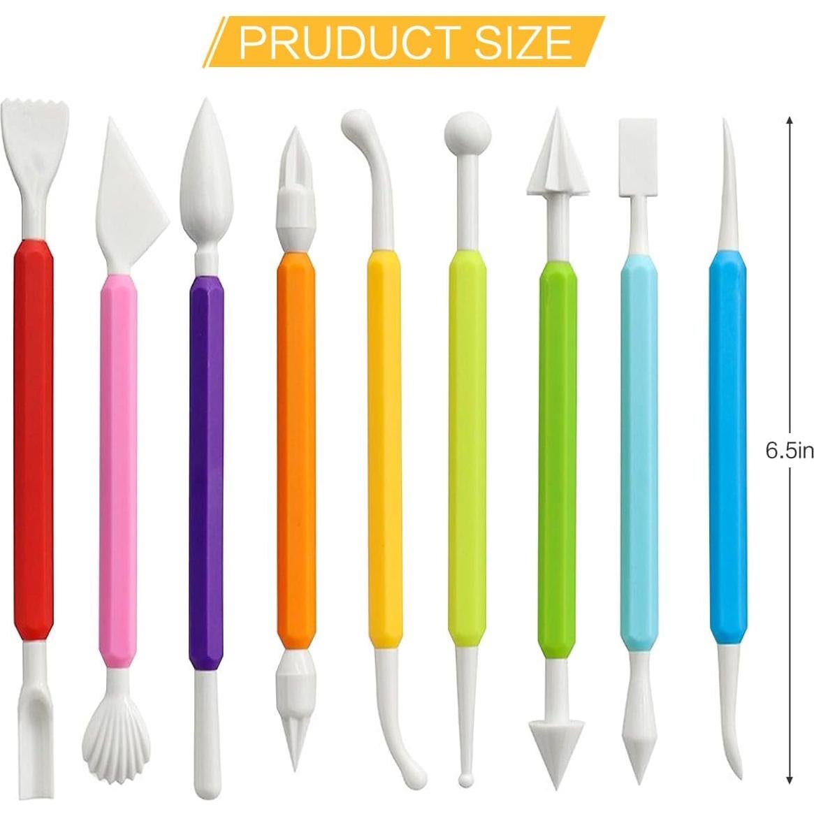 Juego de 9 Herramientas de Modelado de Arcilla Jepeux