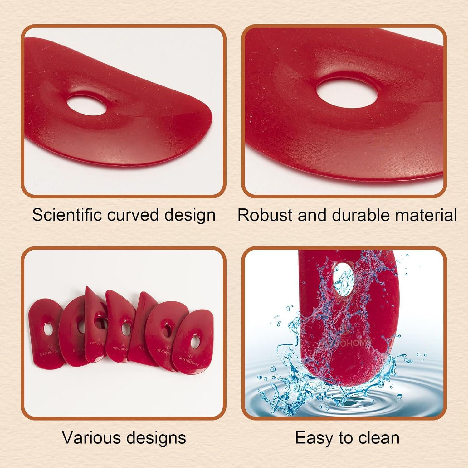 Espátulas de Cerámica DIYOOHOMY - Kit de 2 Herramientas de Silicona