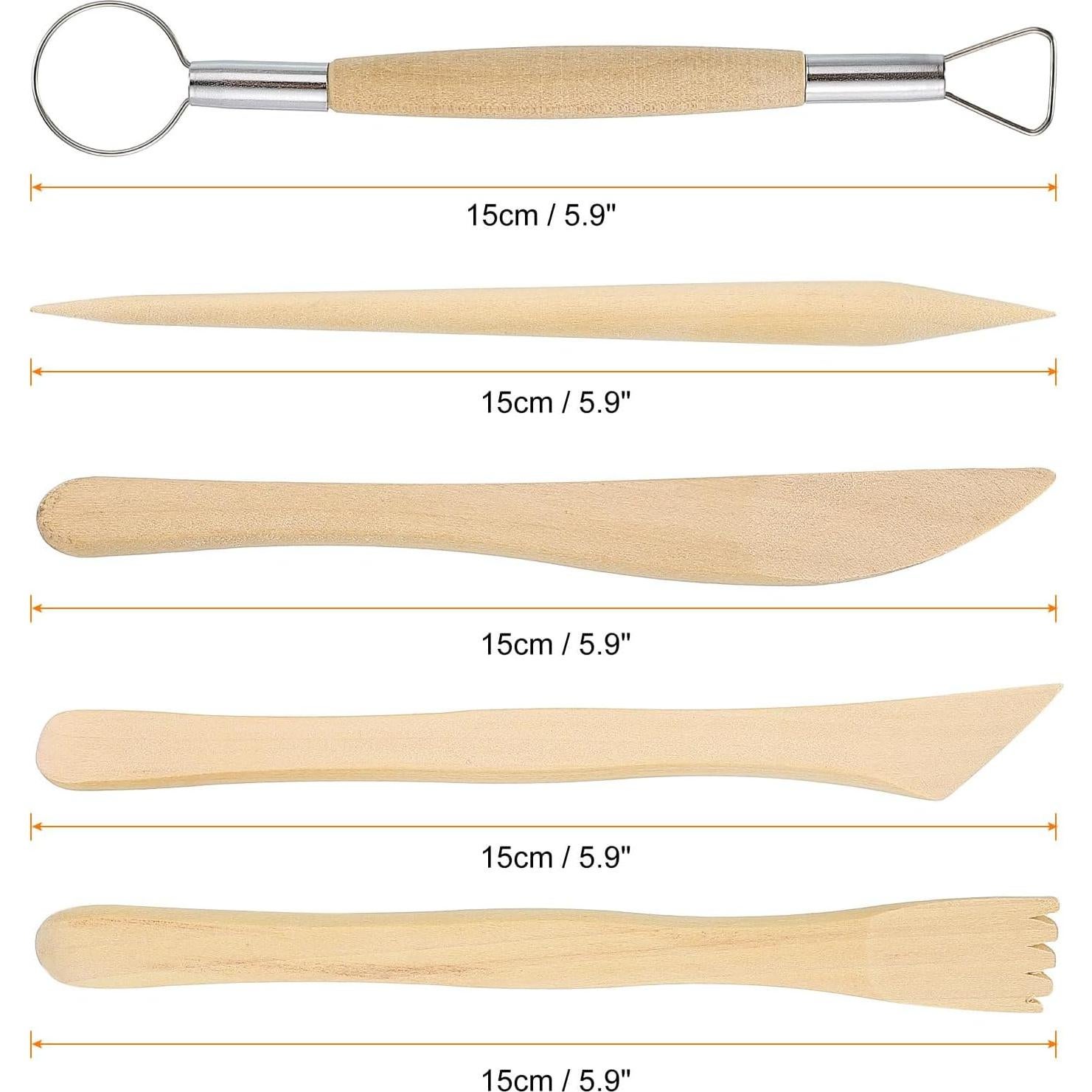 Kit de Herramientas de Escultura de Arcilla HARFINGTON 5 Piezas