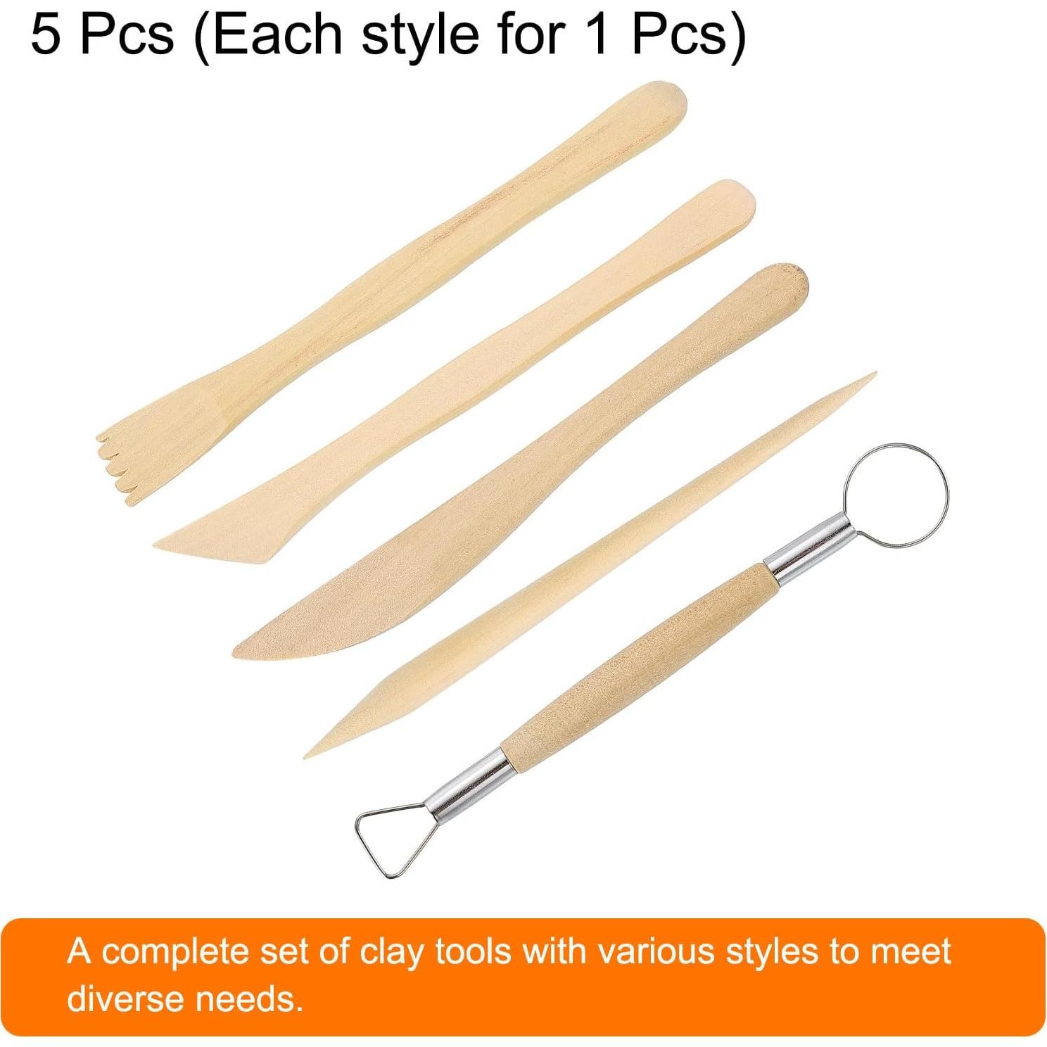 Kit de Herramientas de Escultura de Arcilla HARFINGTON 5 Piezas