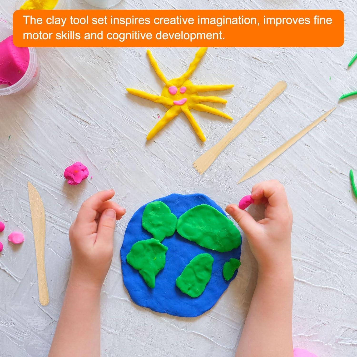 Kit de Herramientas de Escultura de Arcilla HARFINGTON 5 Piezas