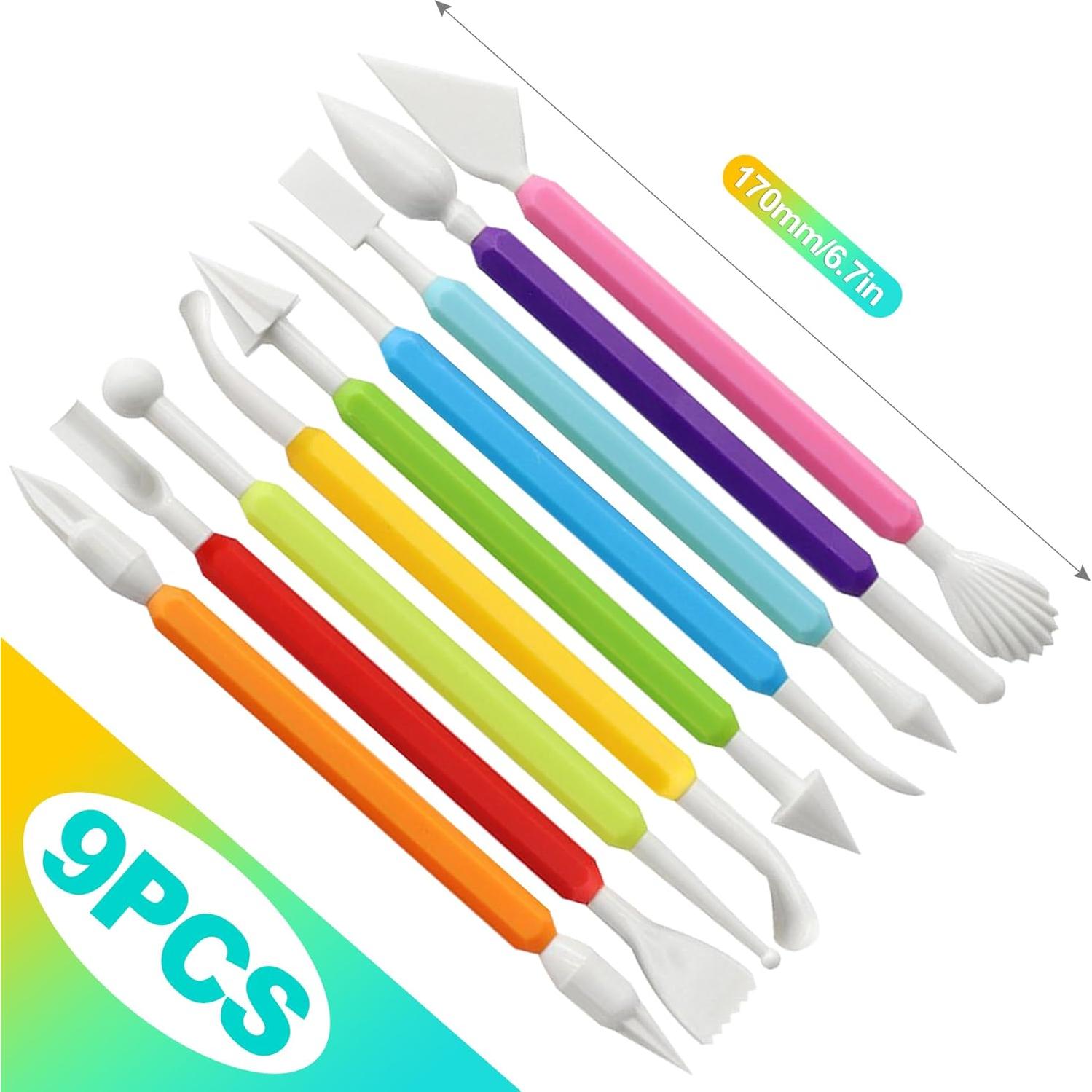 Kit de Herramientas de Escultura en Arcilla KornaDoz 9 Piezas