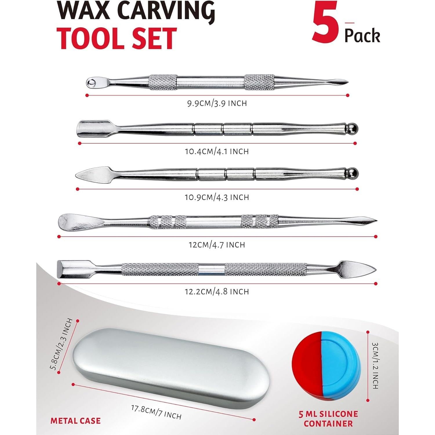 Juego de Herramientas de Tallado en Cera YETOOME 5 Piezas