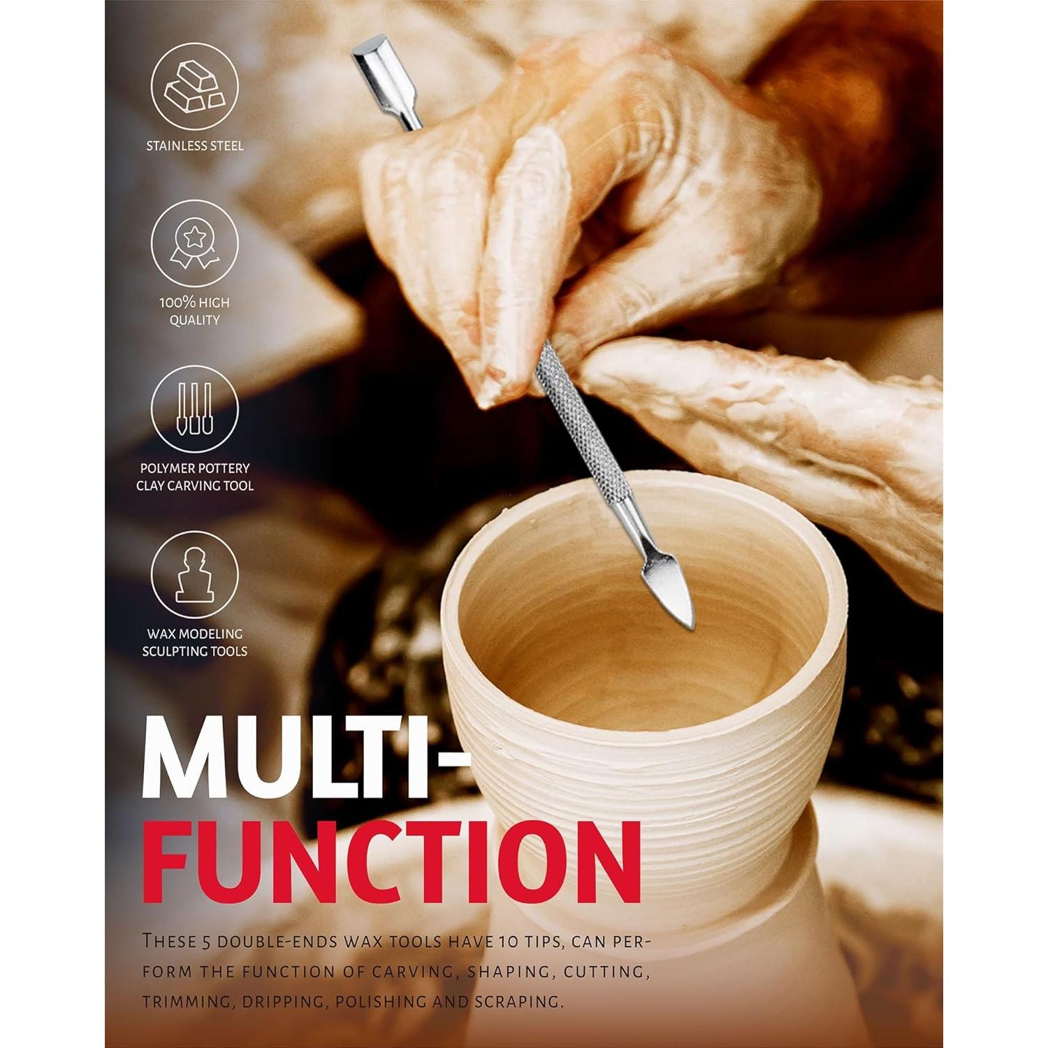 Juego de Herramientas de Tallado en Cera YETOOME 5 Piezas