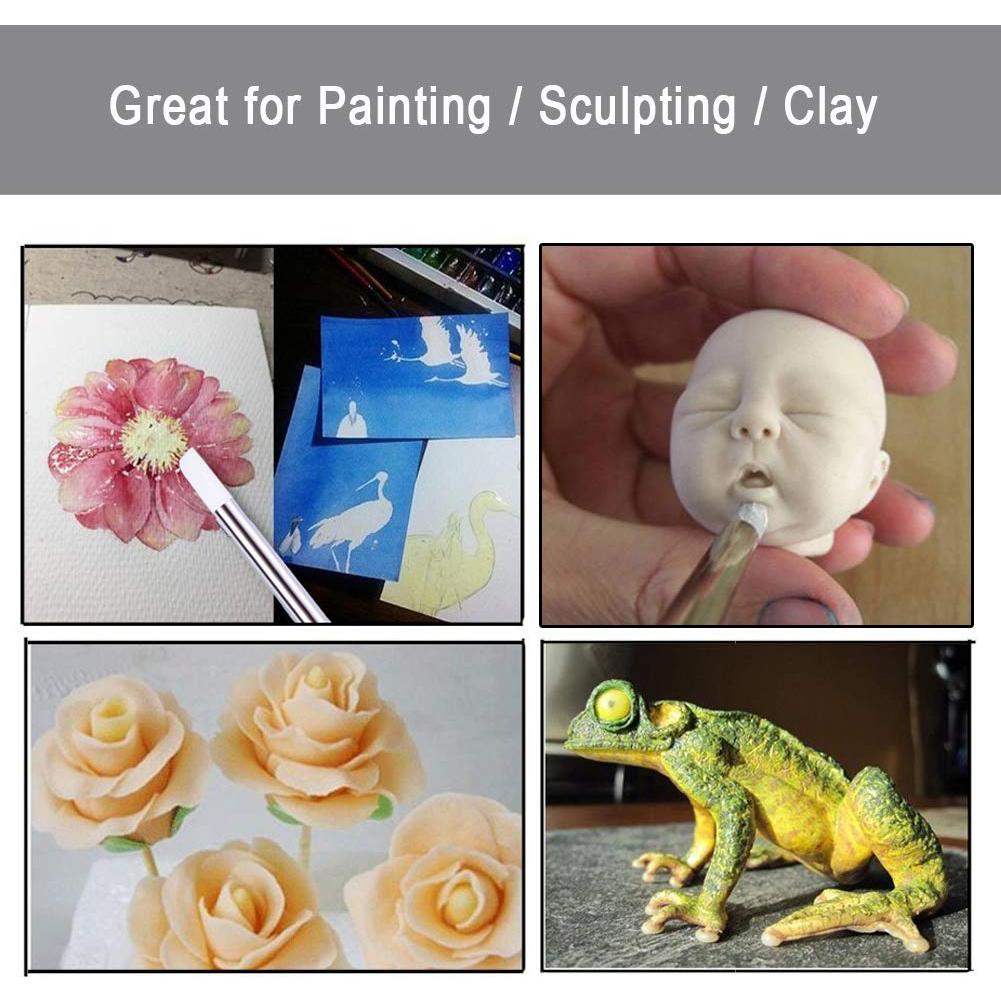 Set de 5 Herramientas de Arte de Uñas GZ - Doble Cabeza Rosa