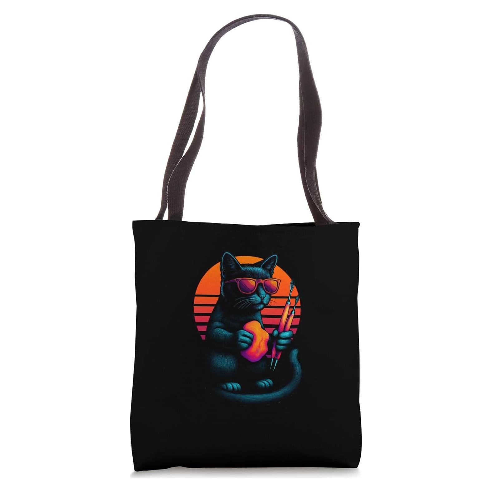 Bolsa de Transporte para Escultores con Gato Retro 40.64 cm